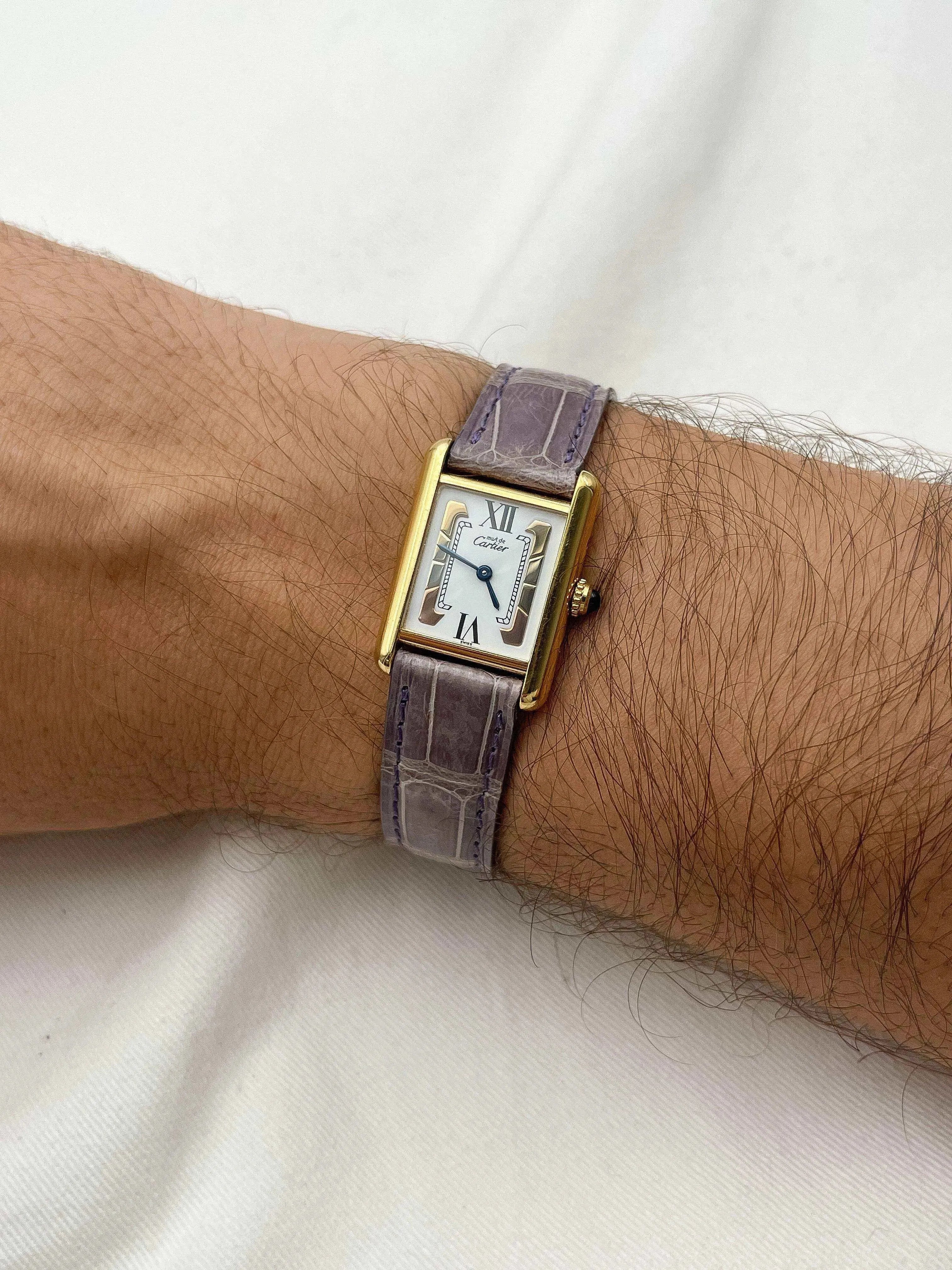 Cartier - Tank Must Vermeil Trinity SM - Full set - 1990s - Atelier Victor Paris - Vintage Watch Shop Dubai