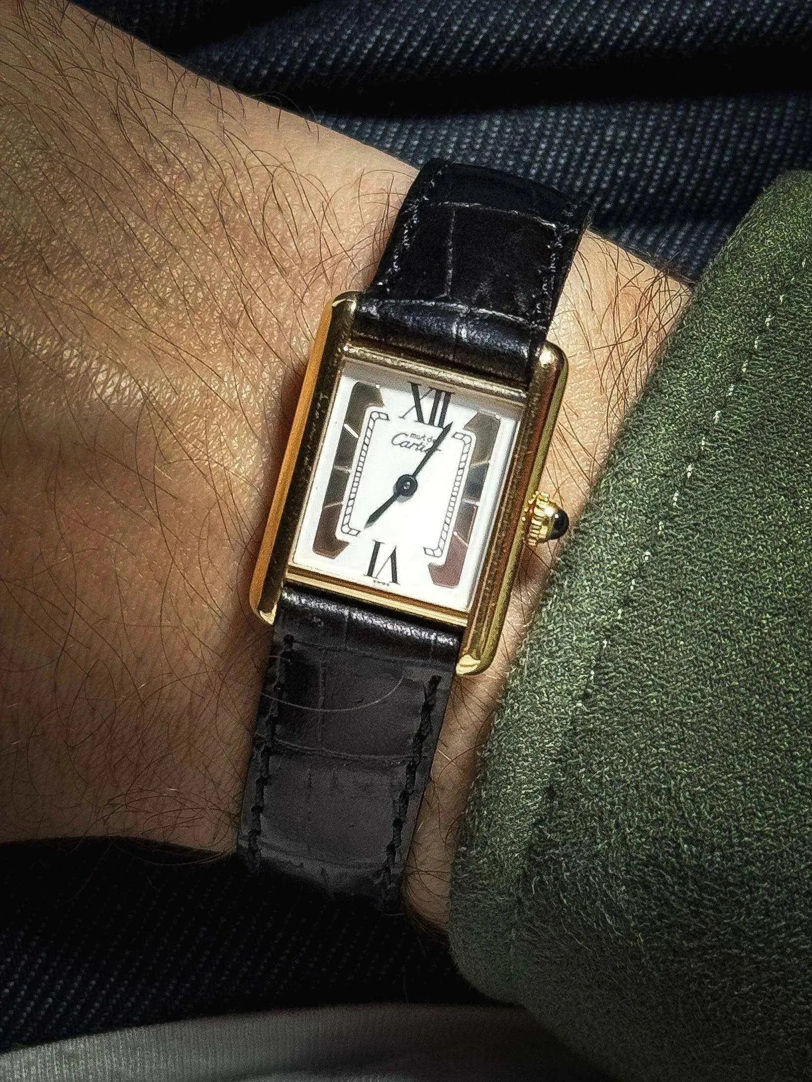 Cartier - Tank Must Vermeil Trinity SM - Full set - 1990s - Atelier Victor - Vintage  Shop