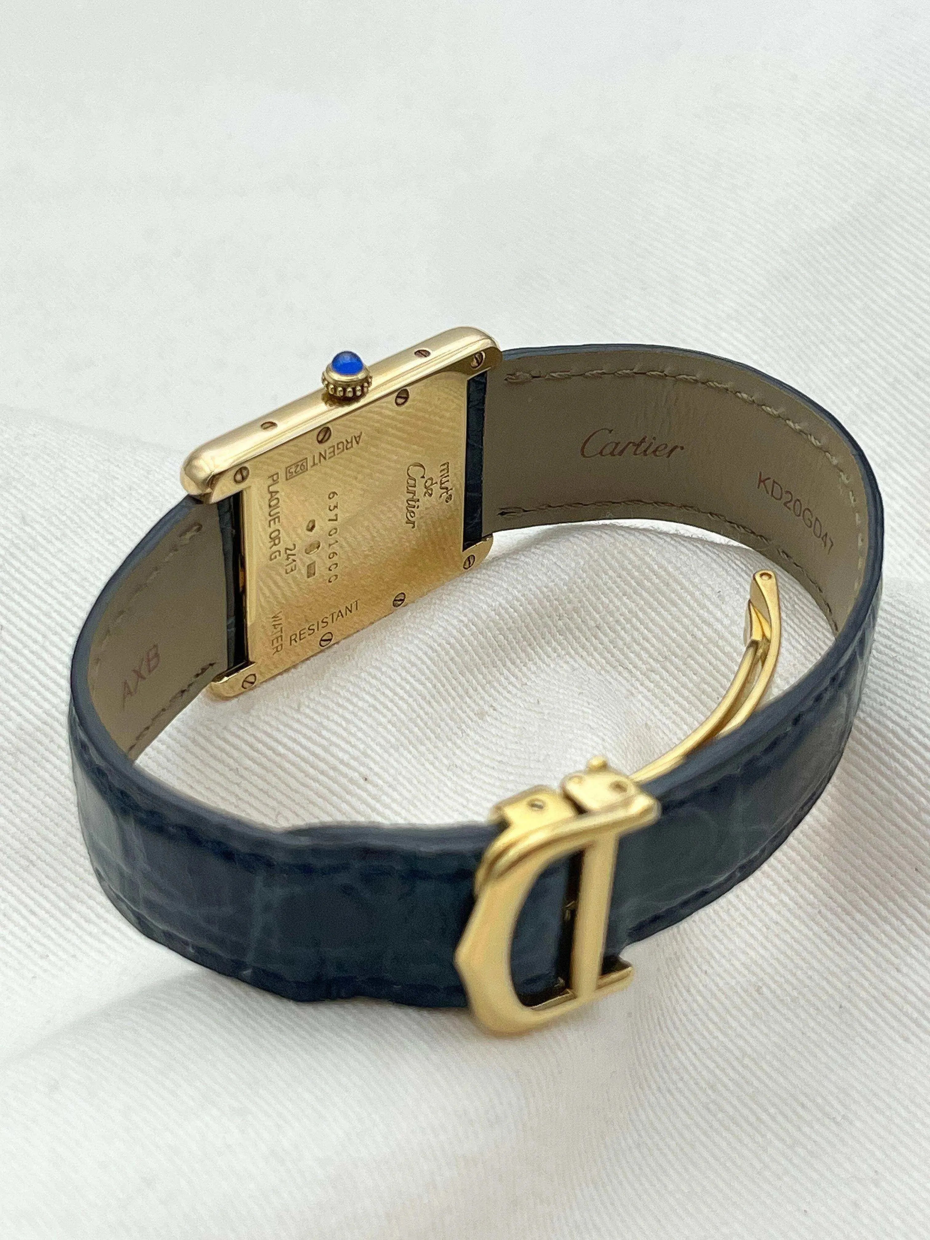 Cartier - Tank Must XL Vermeil Boucle Déployante - 1990S - Atelier Victor Paris - Vintage Watch Shop Dubai