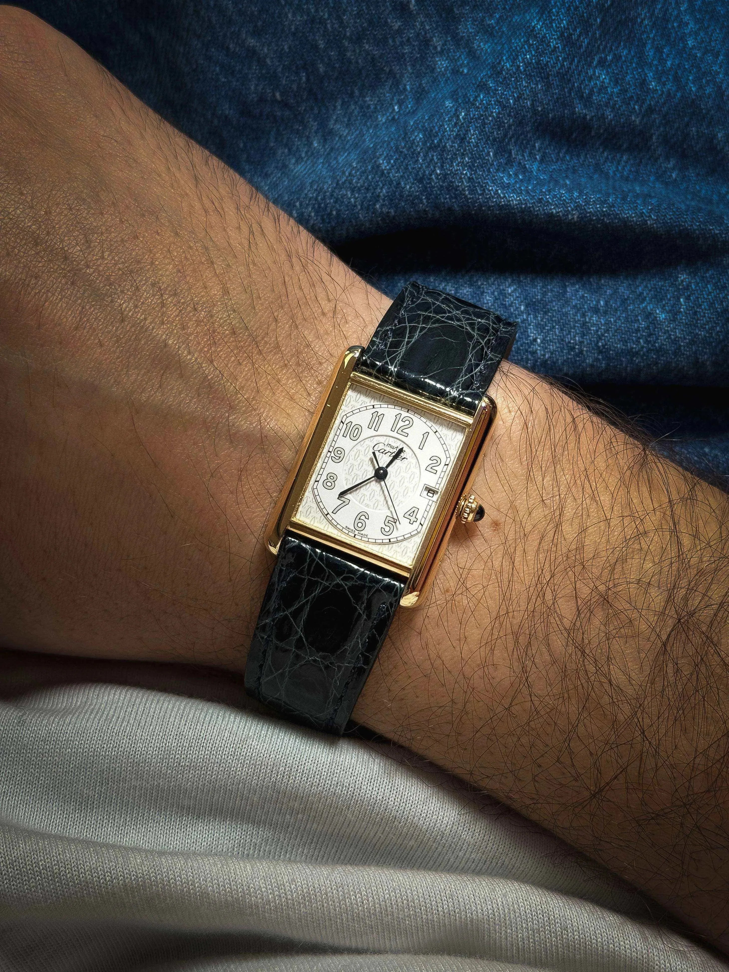 Cartier - Tank Must XL Vermeil Boucle Déployante - 1990S - Atelier Victor Paris - Vintage Watch Shop Dubai