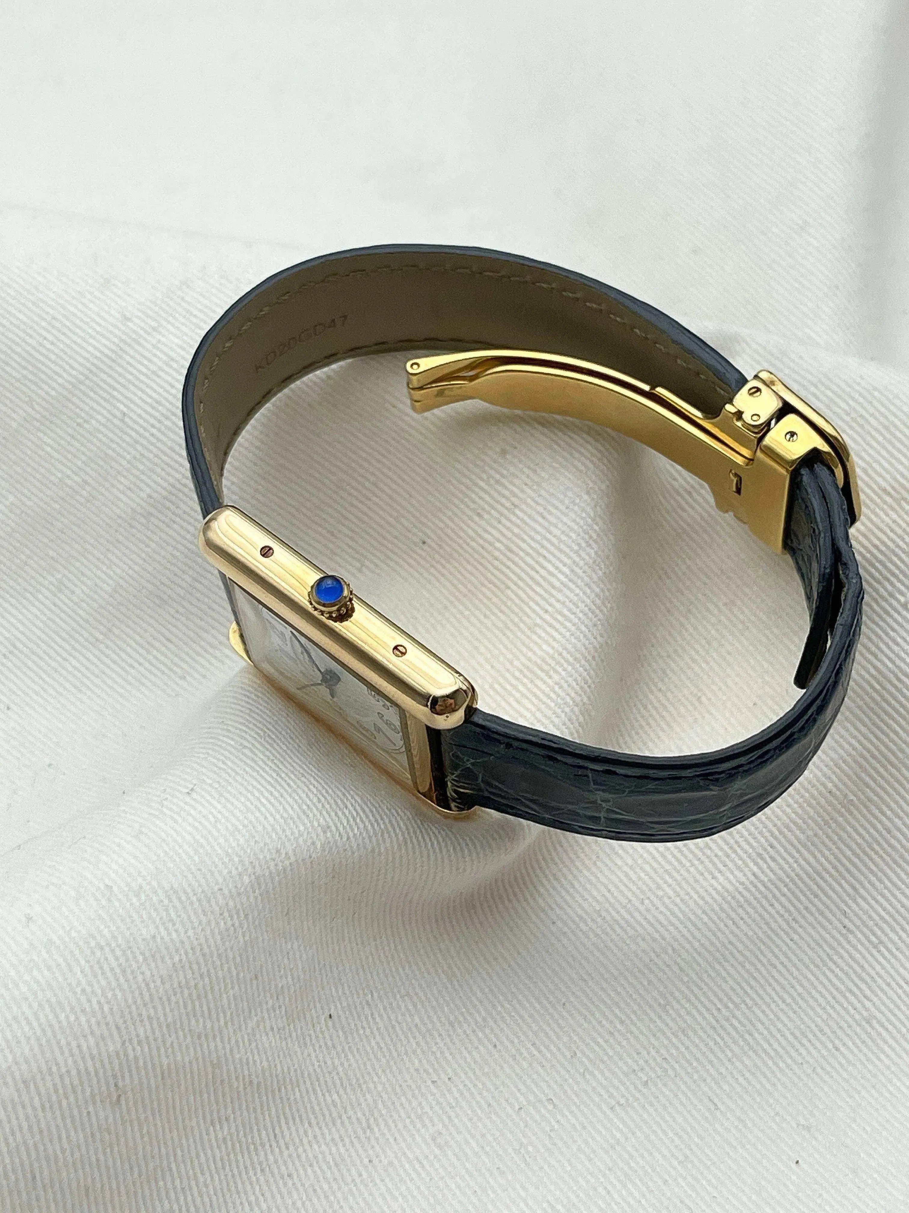 Cartier - Tank Must XL Vermeil Boucle Déployante - 1990S - Atelier Victor Paris - Vintage Watch Shop Dubai