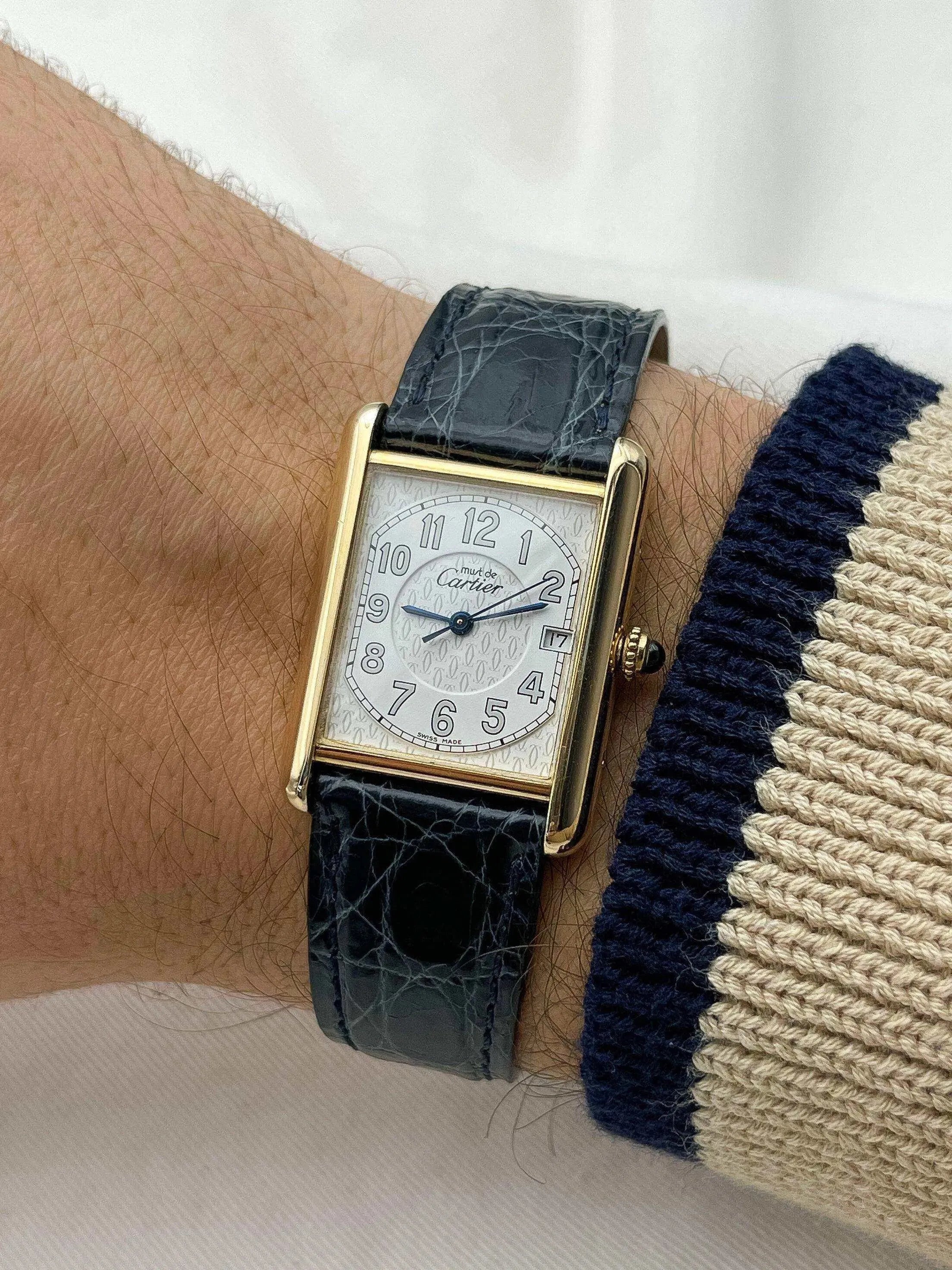 Cartier - Tank Must XL Vermeil Boucle Déployante - 1990S - Atelier Victor Paris - Vintage Watch Shop Dubai