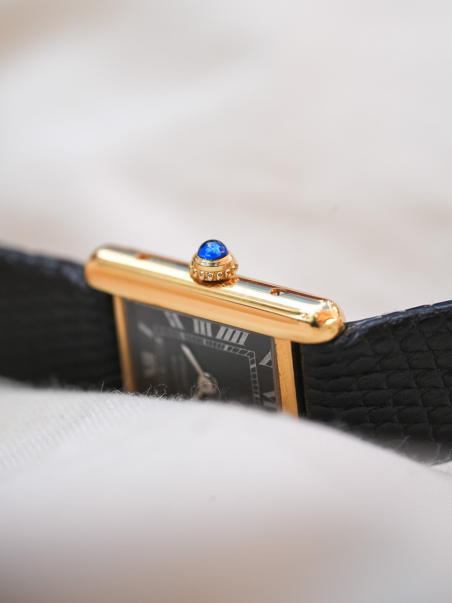 Cartier - Tank SM Must Vermeil Noir Spider - 1980s - Atelier Victor - Vintage  Shop