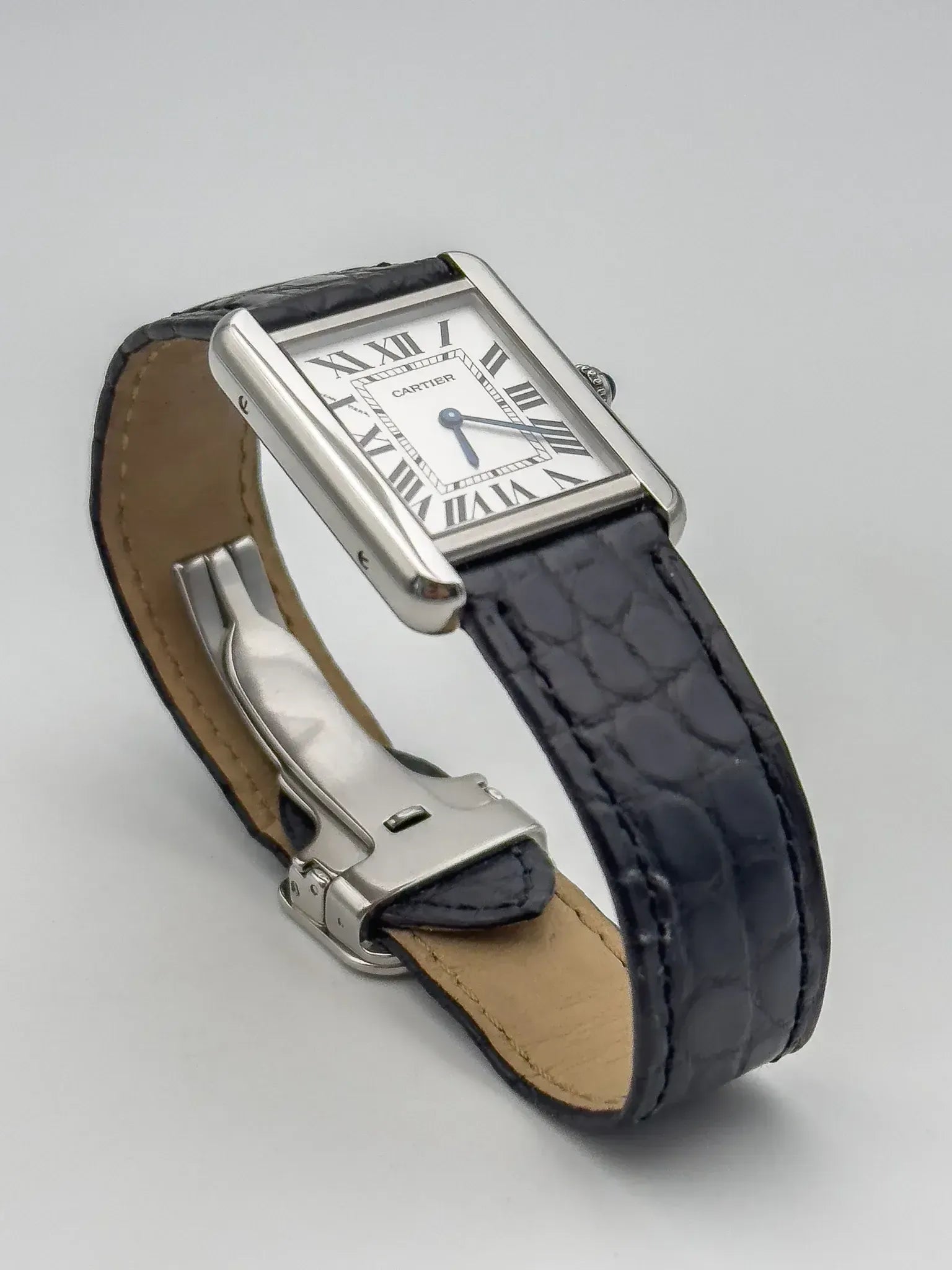 Vintage Cartier Tank Solo Watch 2716 steel | Atelier Victor