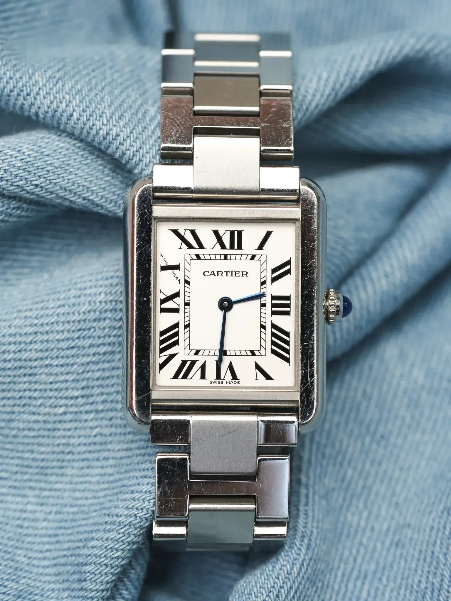 Cartier tank solo watch stainless 2010s Cartier Tank Solo Watch 429544 | Collector Square main image 2