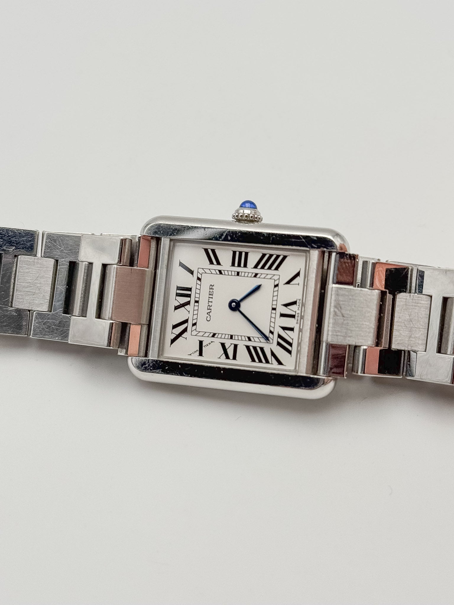Cartier - Tank Solo 3170 bracelet acier unisexe - 2010s - Atelier Victor Paris - Vintage Watch Shop Dubai