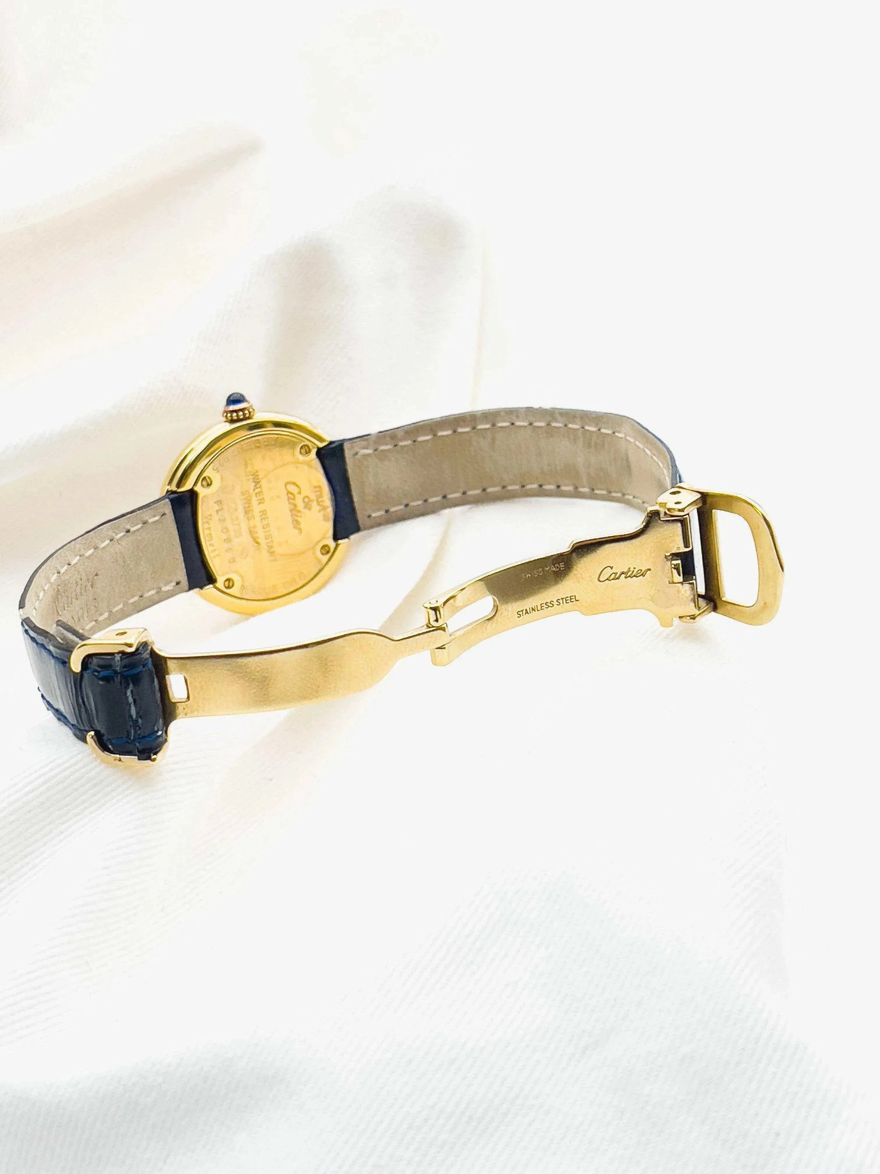 Cartier - Trinity Must Vermeil Boucle Déployante - 1980s - Atelier Victor Paris - Vintage Watch Shop Dubai