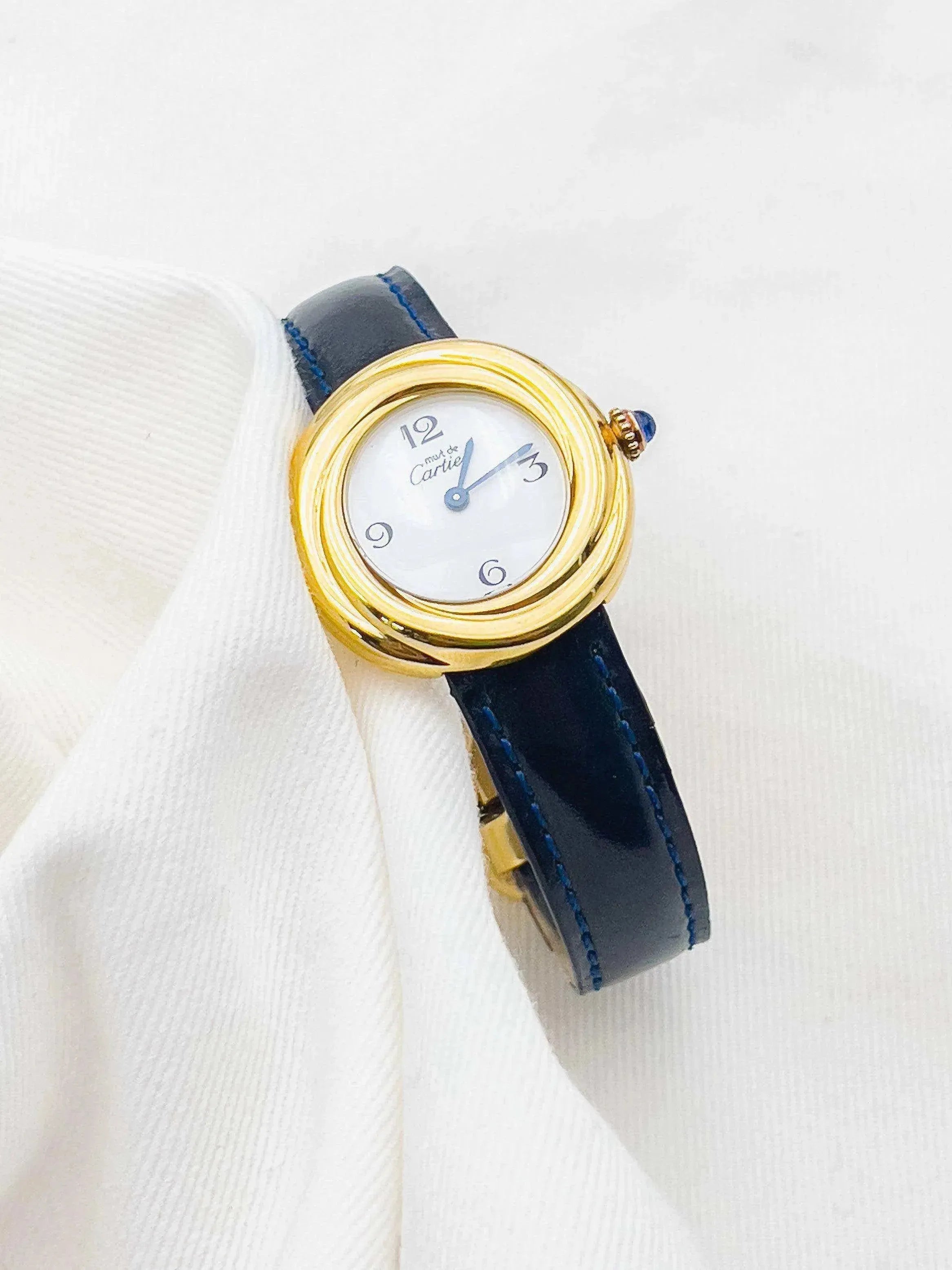 Cartier - Trinity Must Vermeil Boucle Déployante - 1980s - Atelier Victor Paris - Vintage Watch Shop Dubai