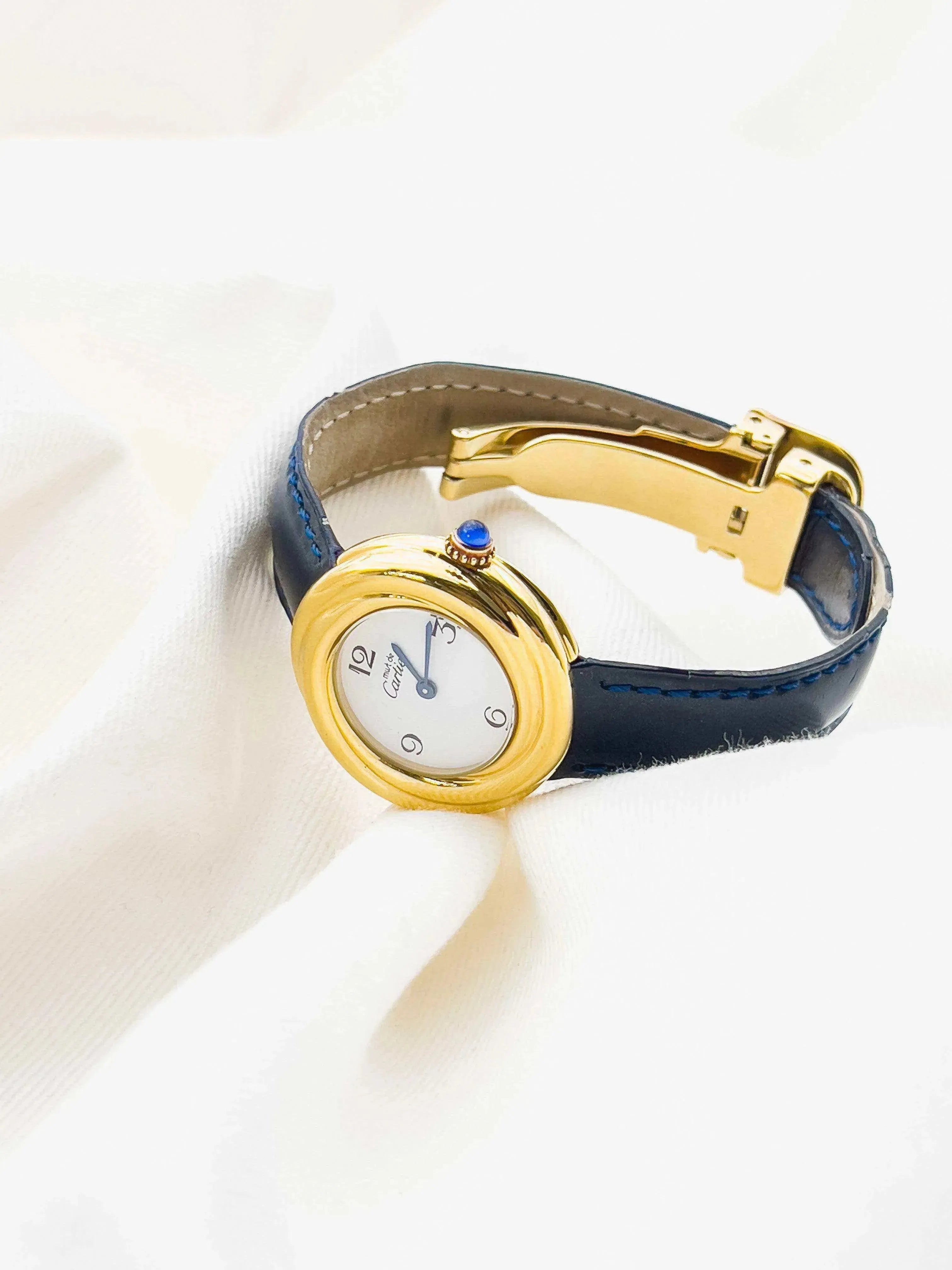 Cartier - Trinity Must Vermeil Boucle Déployante - 1980s - Atelier Victor Paris - Vintage Watch Shop Dubai