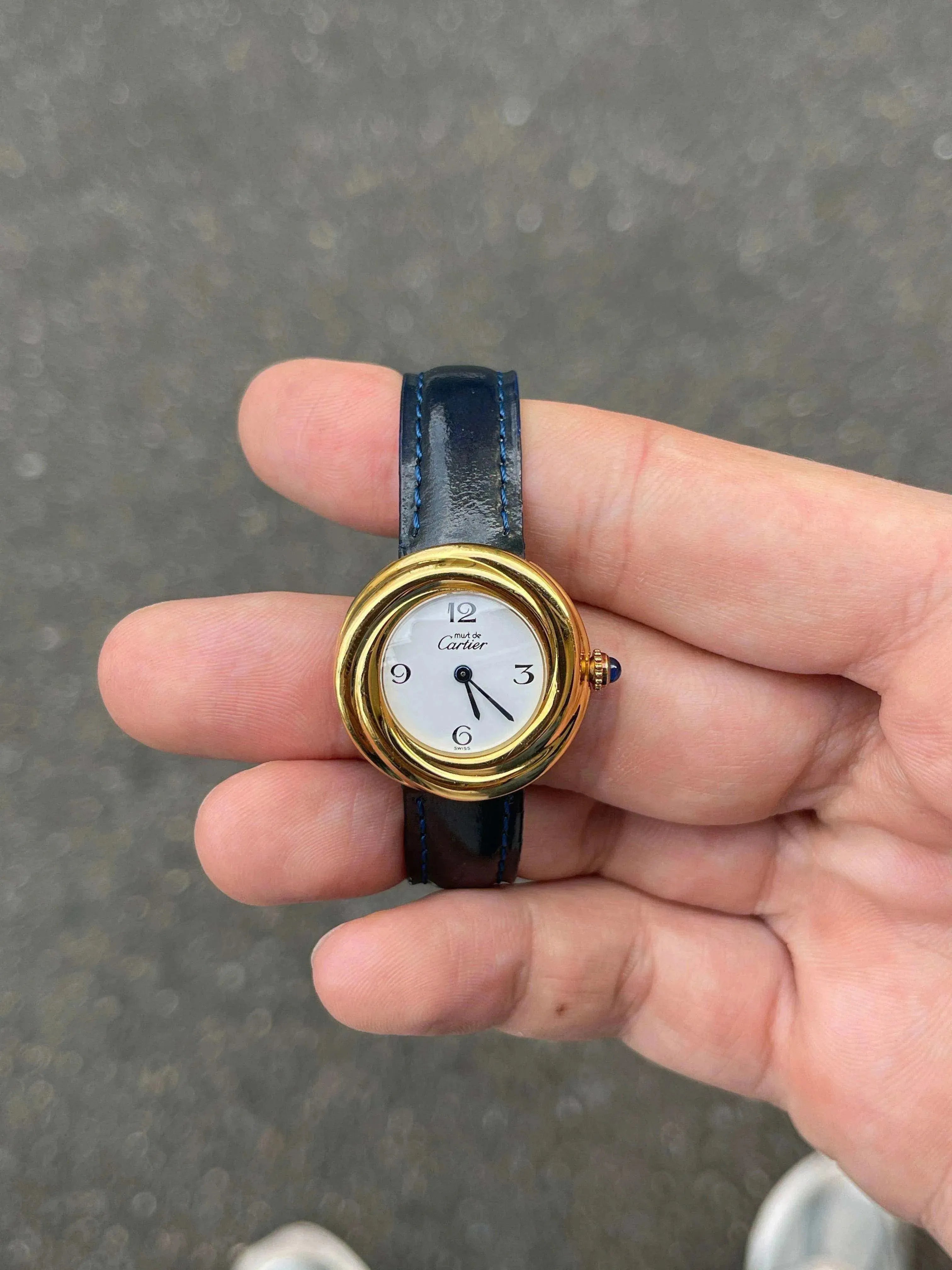Cartier - Trinity Must Vermeil Boucle Déployante - 1980s - Atelier Victor Paris - Vintage Watch Shop Dubai