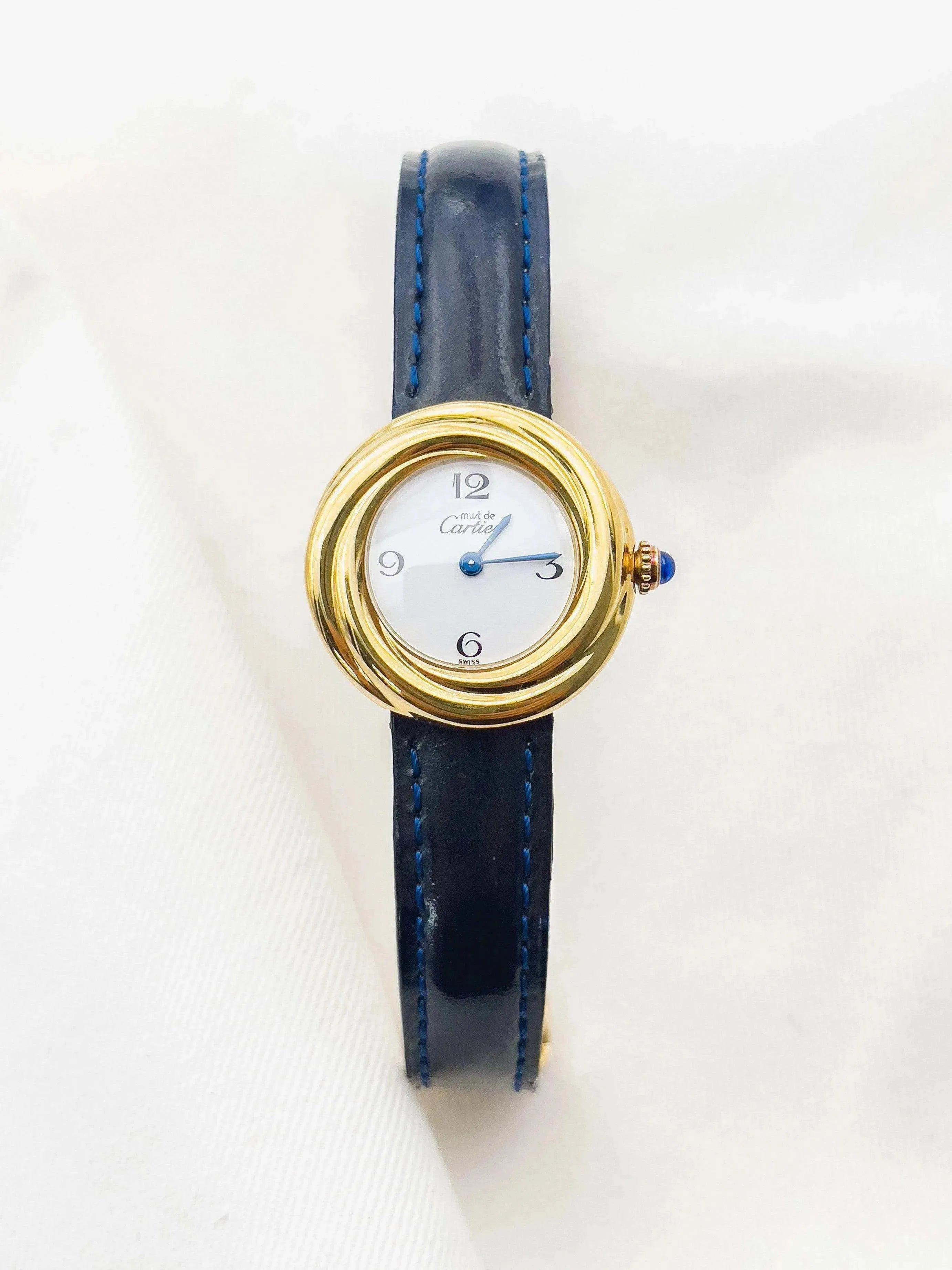 Cartier - Trinity Must Vermeil Boucle Déployante - 1980s - Atelier Victor Paris - Vintage Watch Shop Dubai
