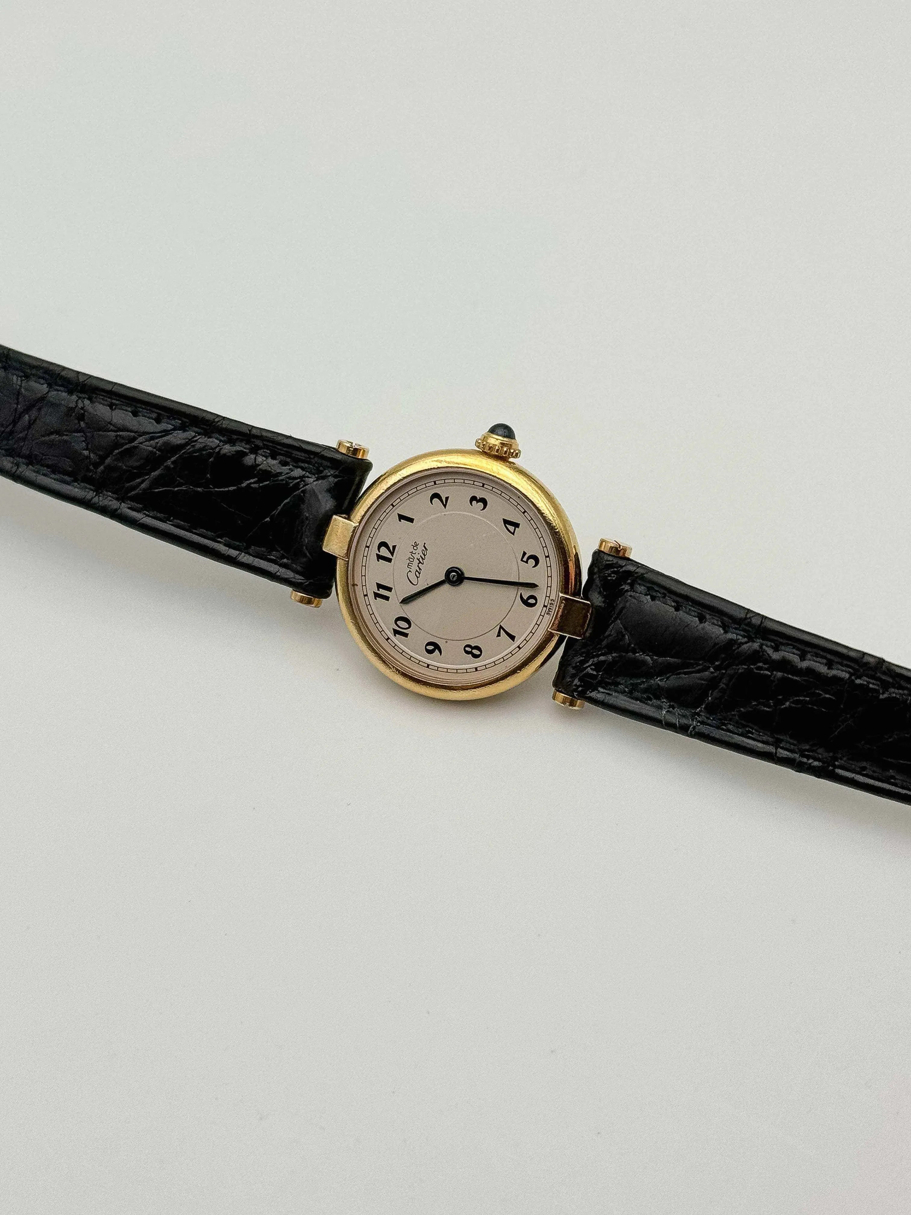 Cartier - Vendôme Must Vermeil Arabes - boîte - 1980s - Atelier Victor Paris - Vintage Watch Shop Dubai