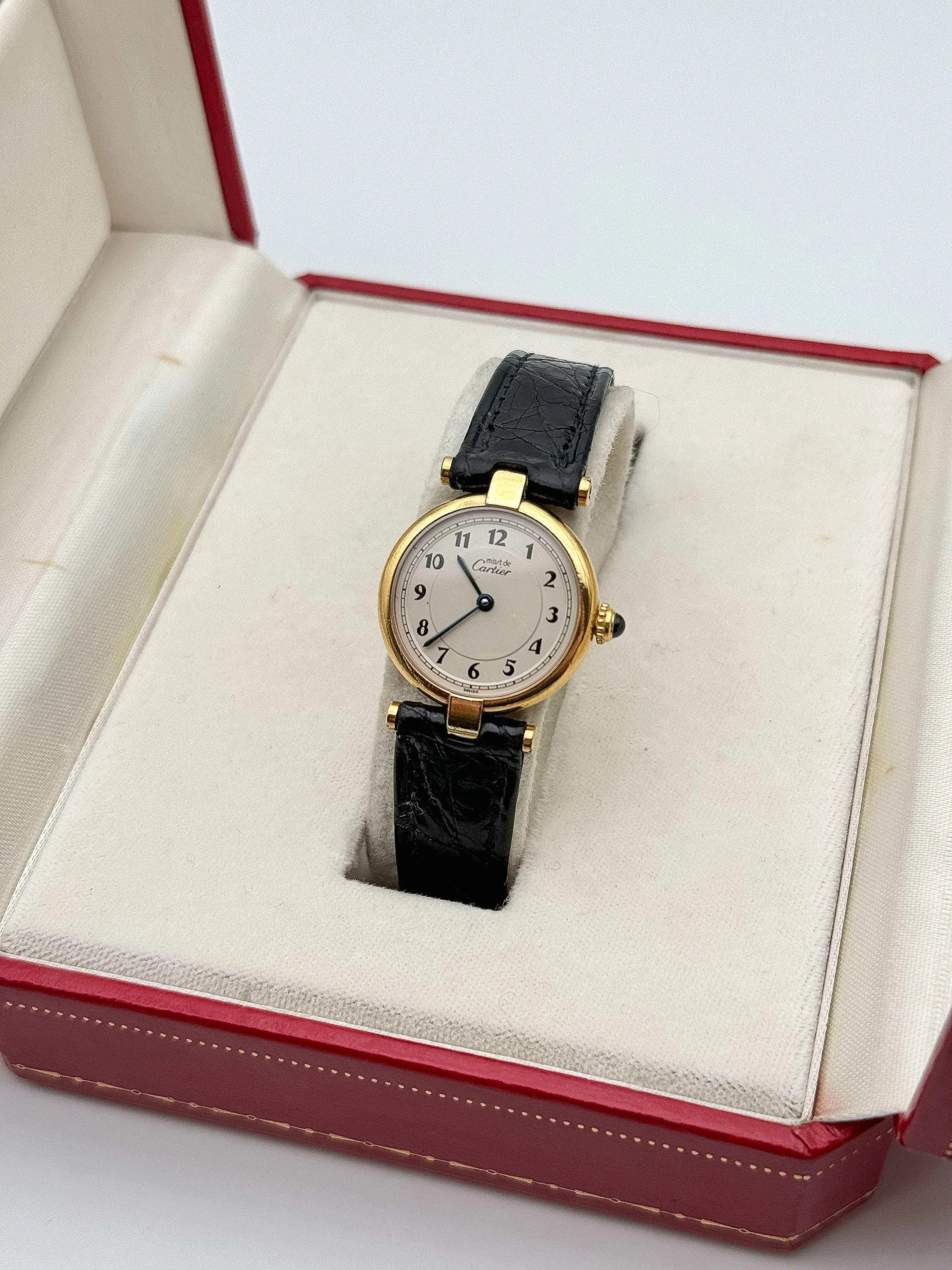 Cartier - Vendôme Must Vermeil Arabes - boîte - 1980s - Atelier Victor Paris - Vintage Watch Shop Dubai