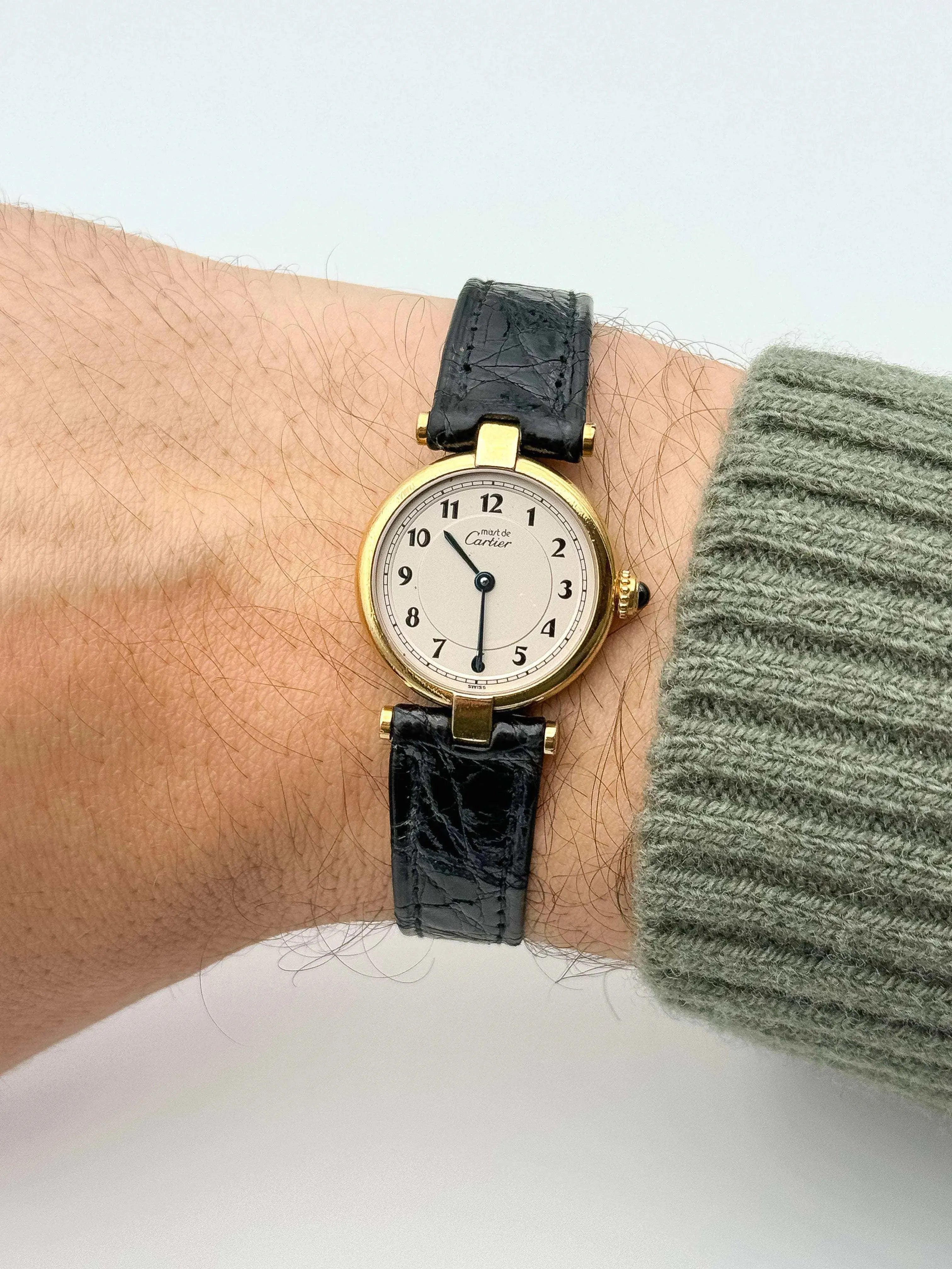 Cartier - Vendôme Must Vermeil Arabes - boîte - 1980s - Atelier Victor Paris - Vintage Watch Shop Dubai