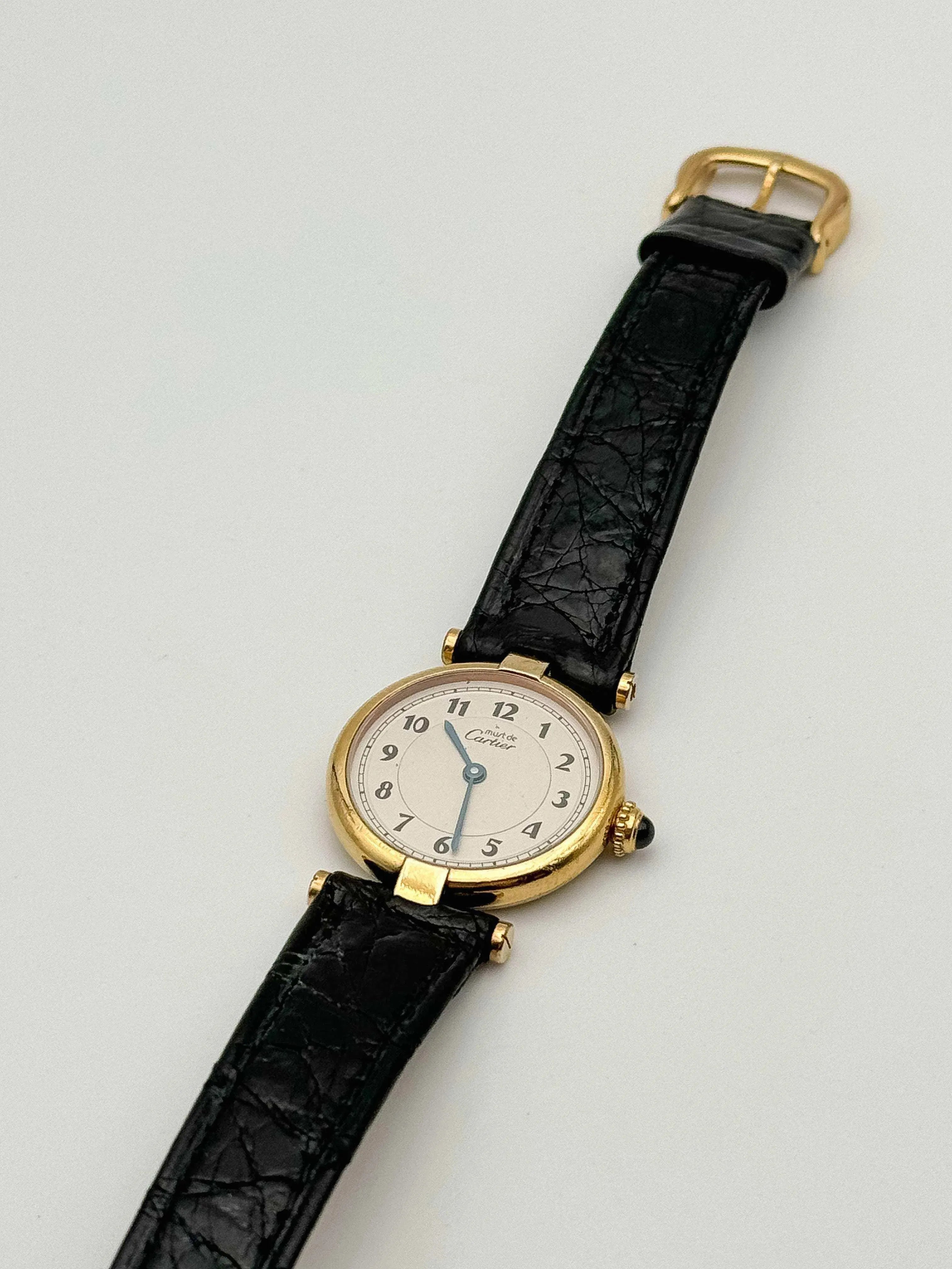 Cartier - Vendôme Must Vermeil Arabes - boîte - 1980s - Atelier Victor Paris - Vintage Watch Shop Dubai