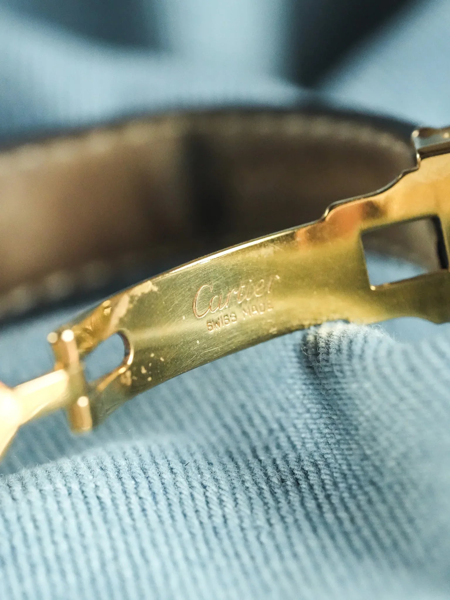 Cartier - Vendôme Must Vermeil Arabes Boucle déployante - 1990s - Atelier Victor - Vintage  Shop