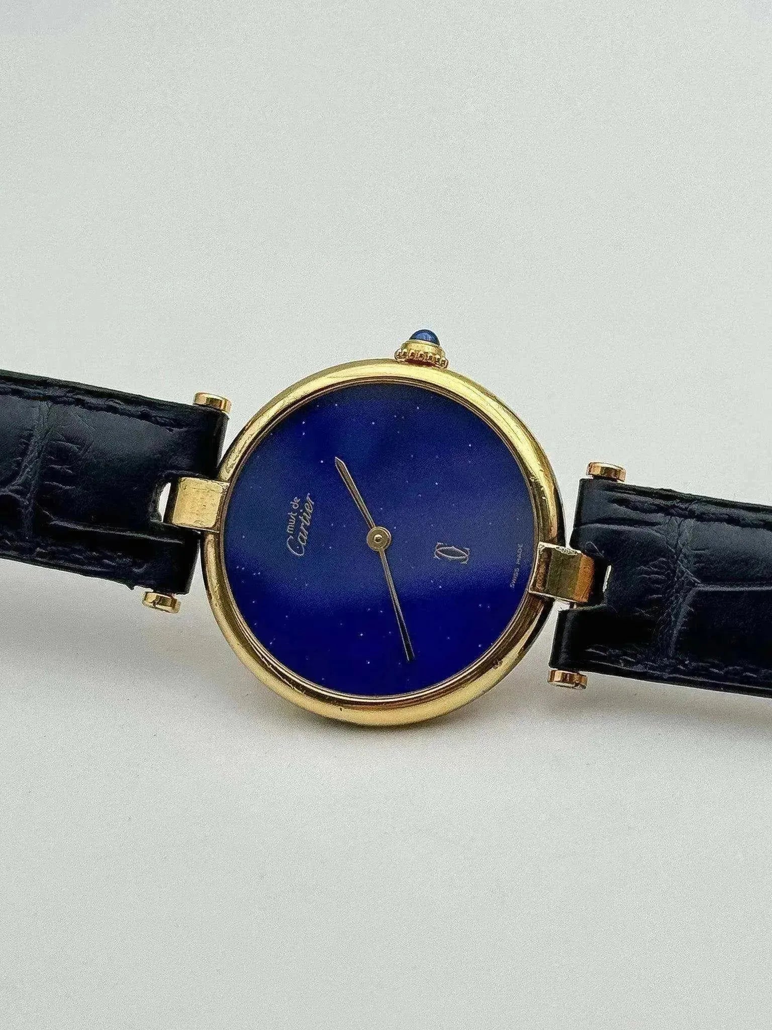 Cartier - Vendome Must Vermeil Lapis lazuli - 1990s - Atelier Victor