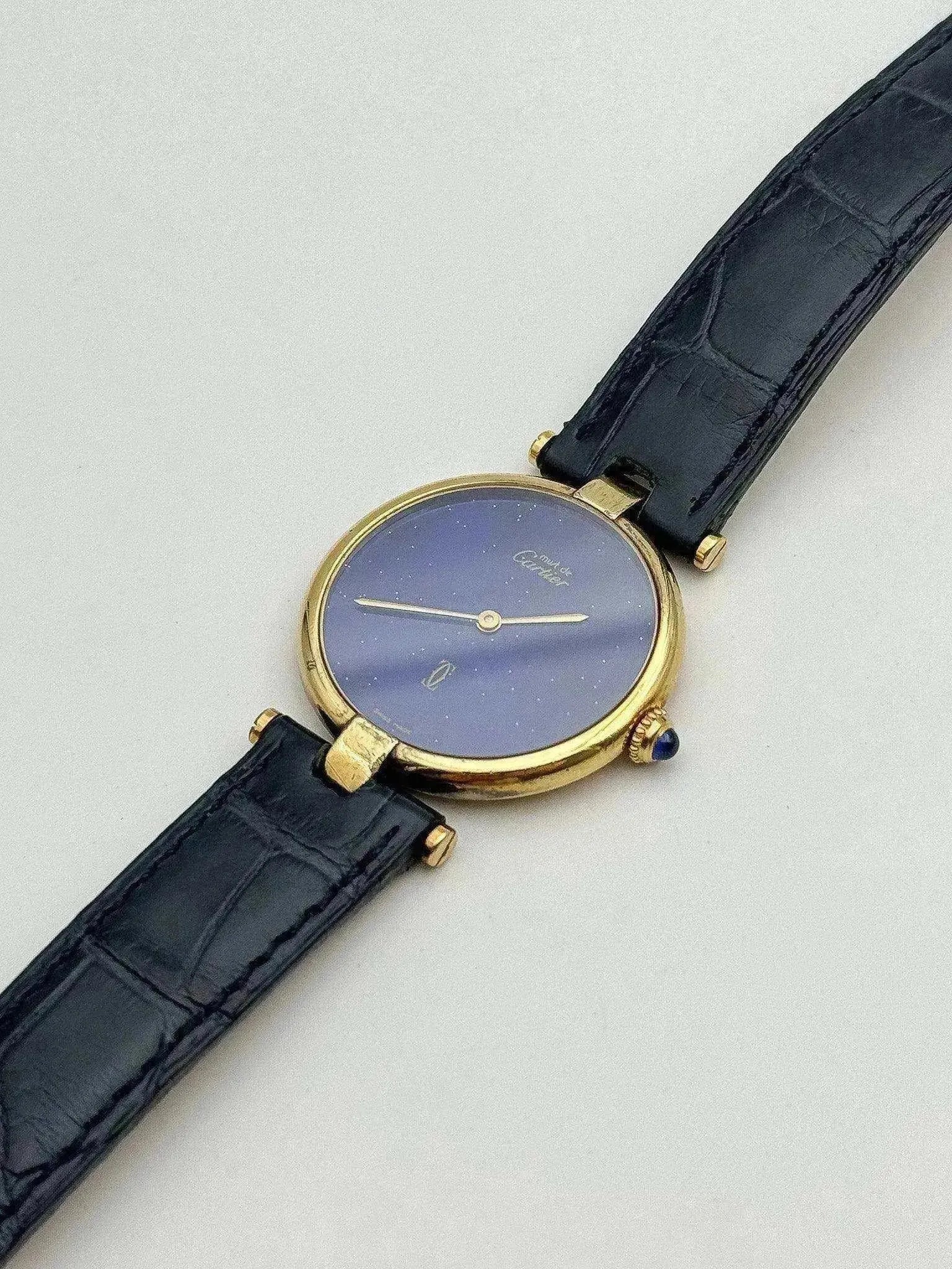 Cartier - Vendome Must Vermeil Lapis lazuli - 1990s - Atelier Victor