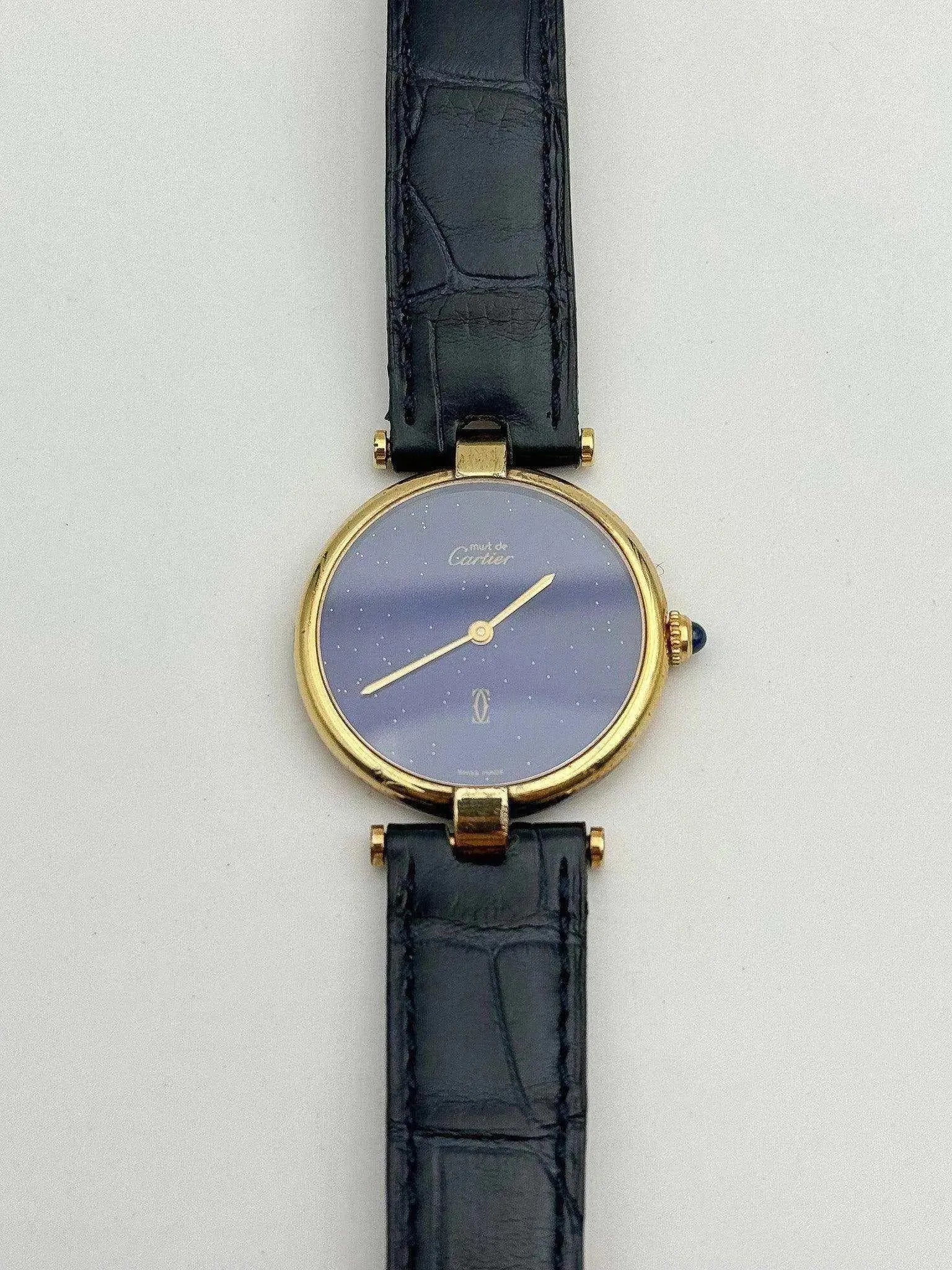 Cartier - Vendome Must Vermeil Lapis lazuli - 1990s - Atelier Victor - Vintage  Shop