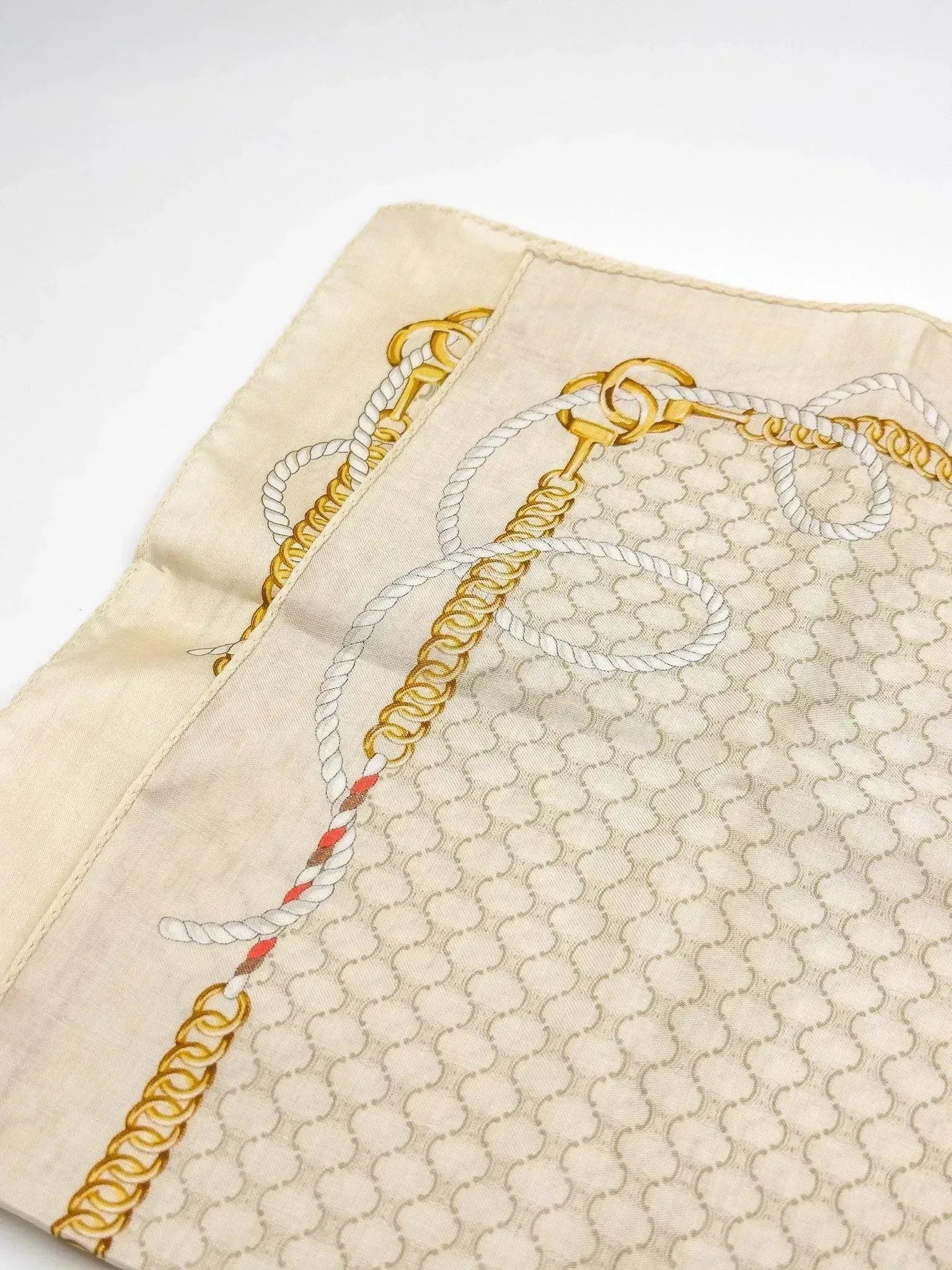 Celine - Bandana Twill de Soie Blanc - Atelier Victor