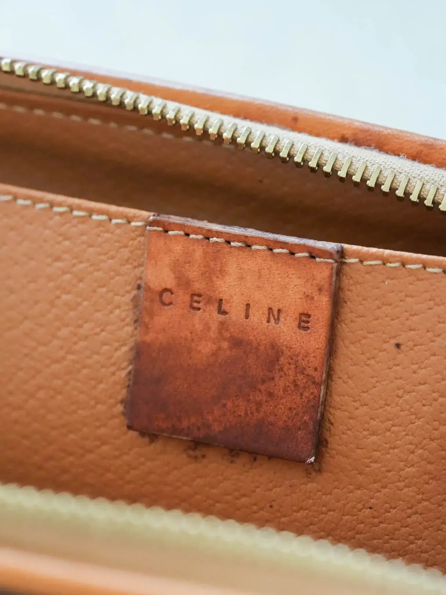 Celine - Pouch Horizontal Leather Logo