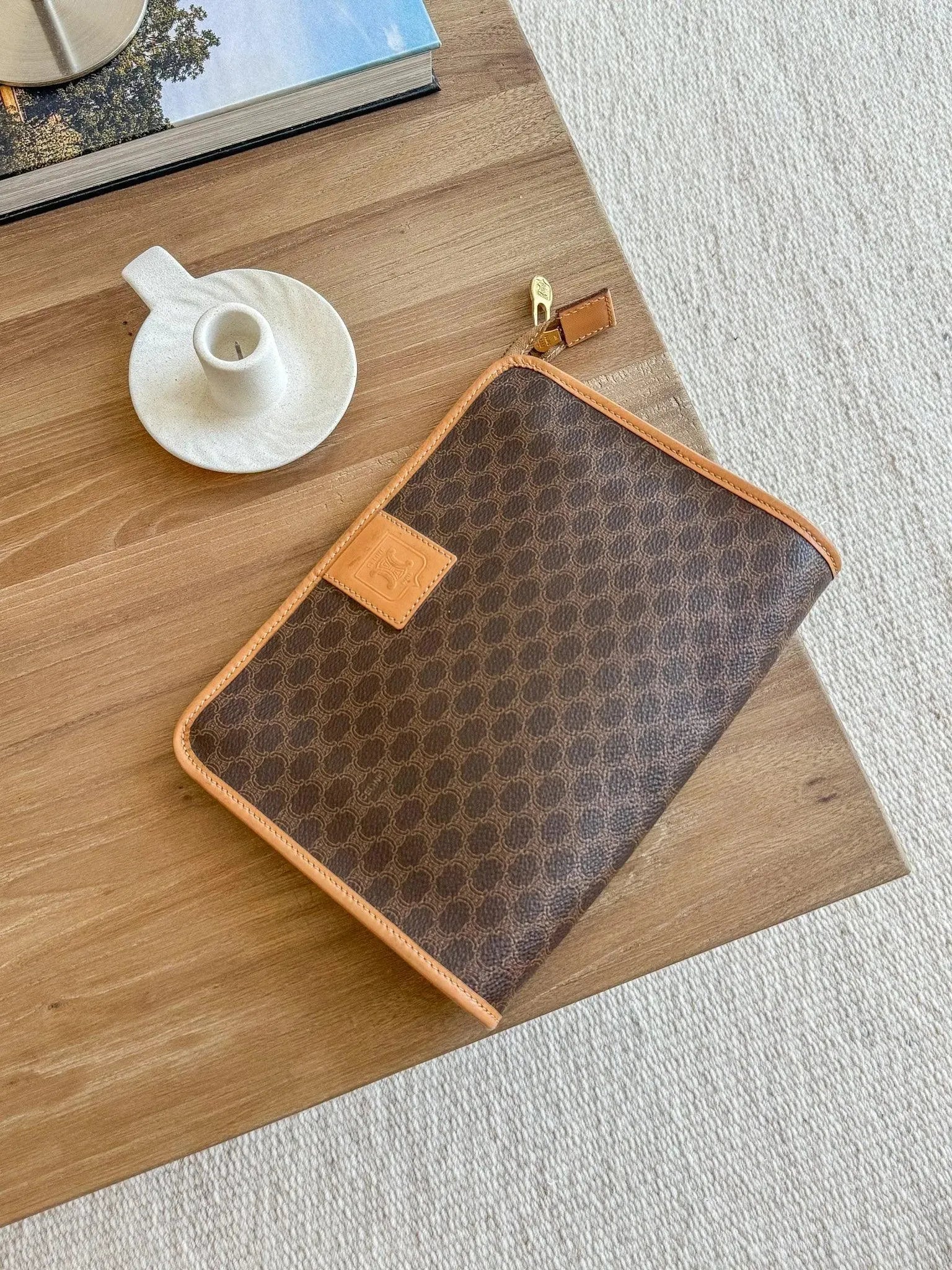 Celine - Pochette Toile Triomphe - Atelier Victor Paris - Vintage Watch Shop Dubai