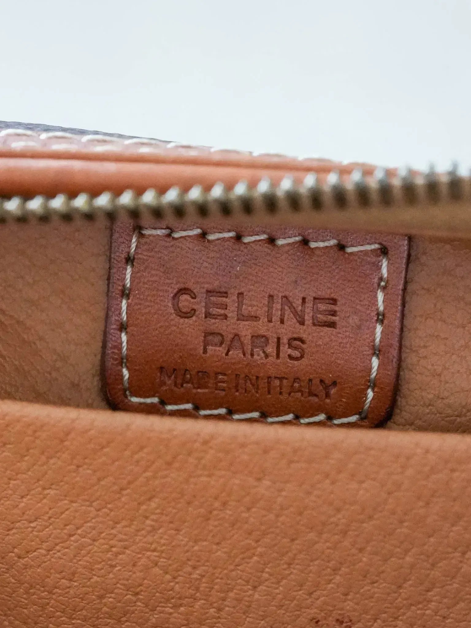 Celine - Pouch vintage leather Triomphe