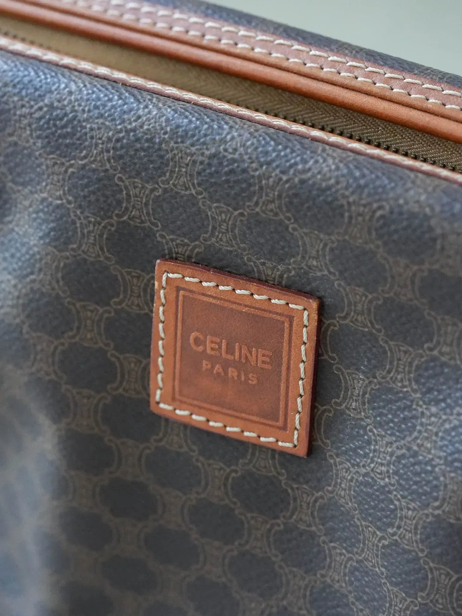 Celine - Pouch vintage leather Triomphe