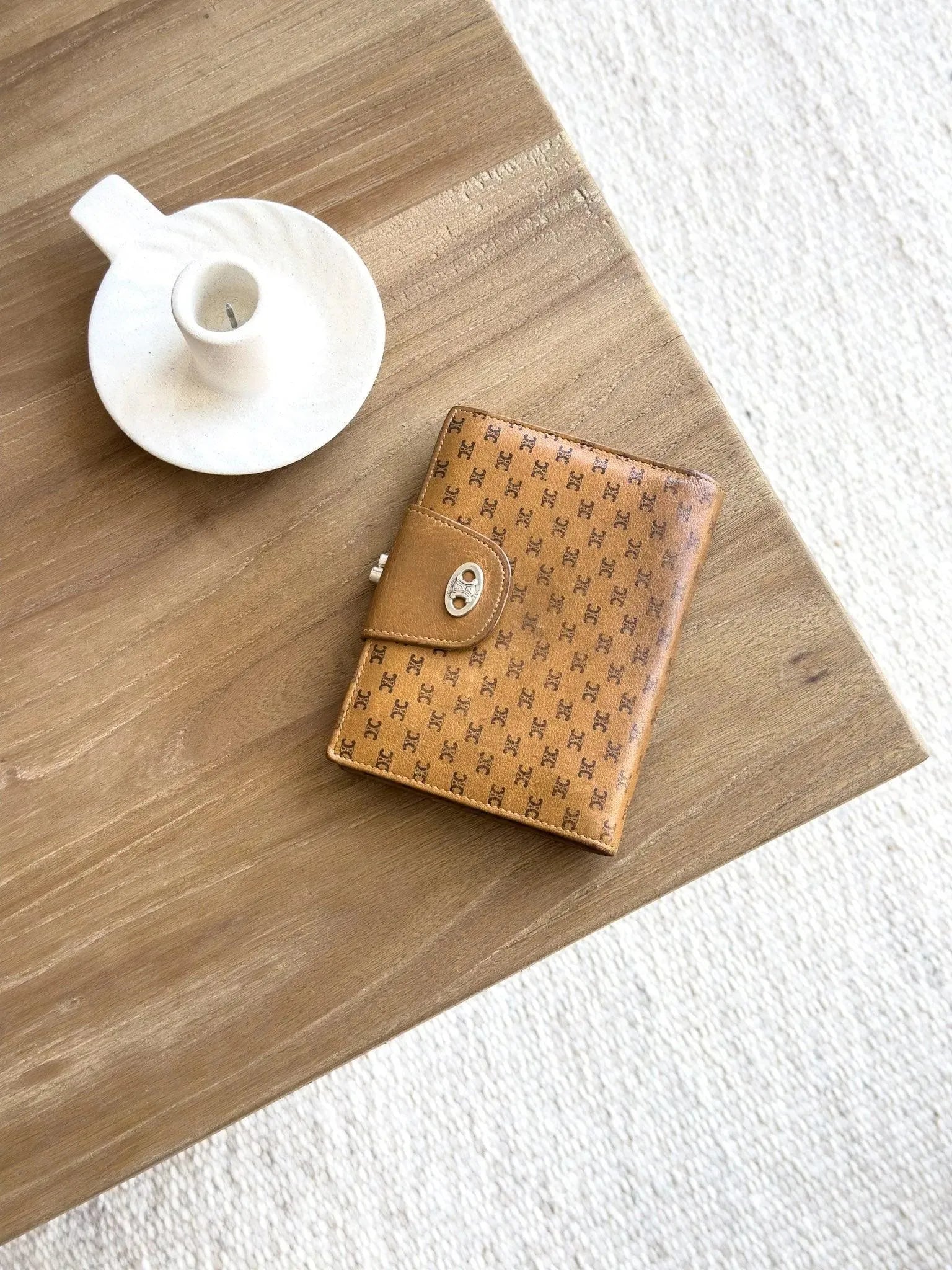 Celine - Portefeuille cuir triomphe cognac - Atelier Victor Paris - Vintage Watch Shop Dubai