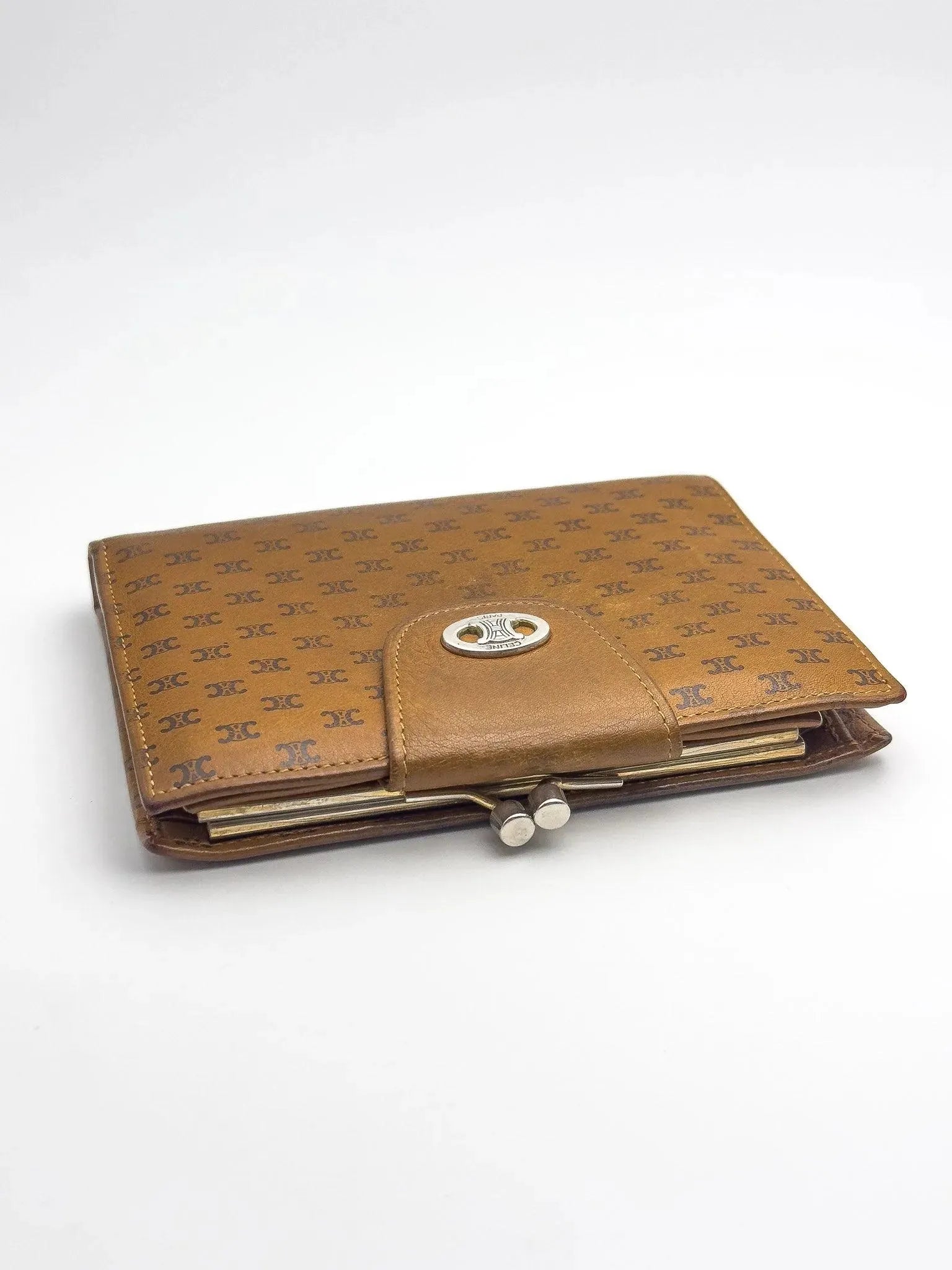 Celine - Portefeuille cuir triomphe cognac - Atelier Victor Paris - Vintage Watch Shop Dubai