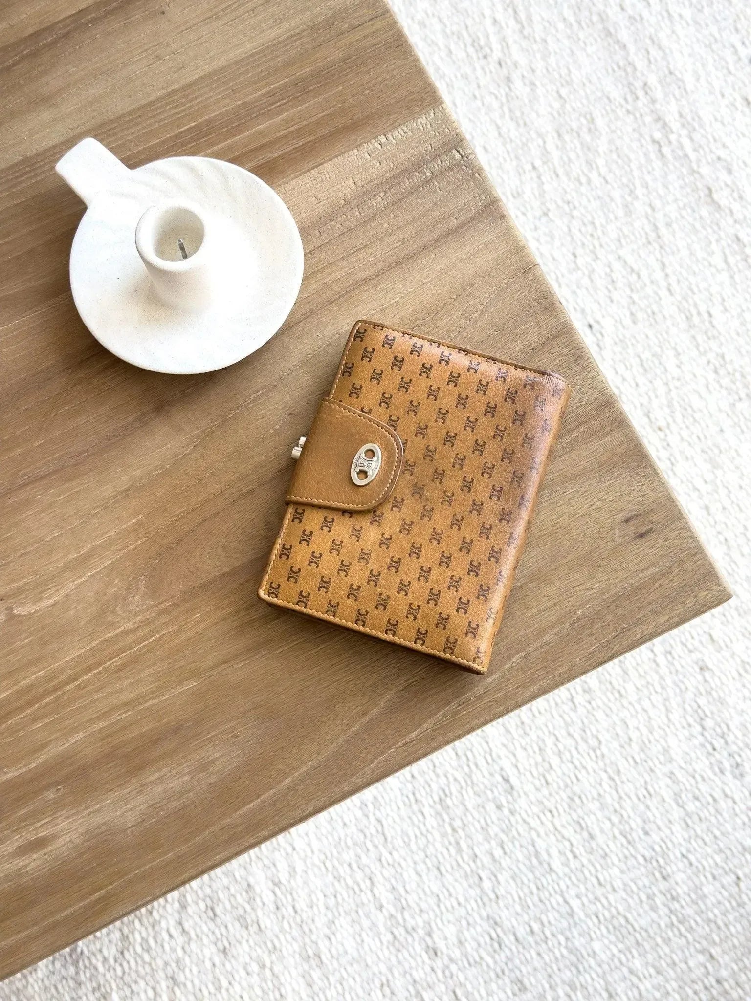 Celine - Portefeuille cuir triomphe cognac - Atelier Victor - Vintage  Shop