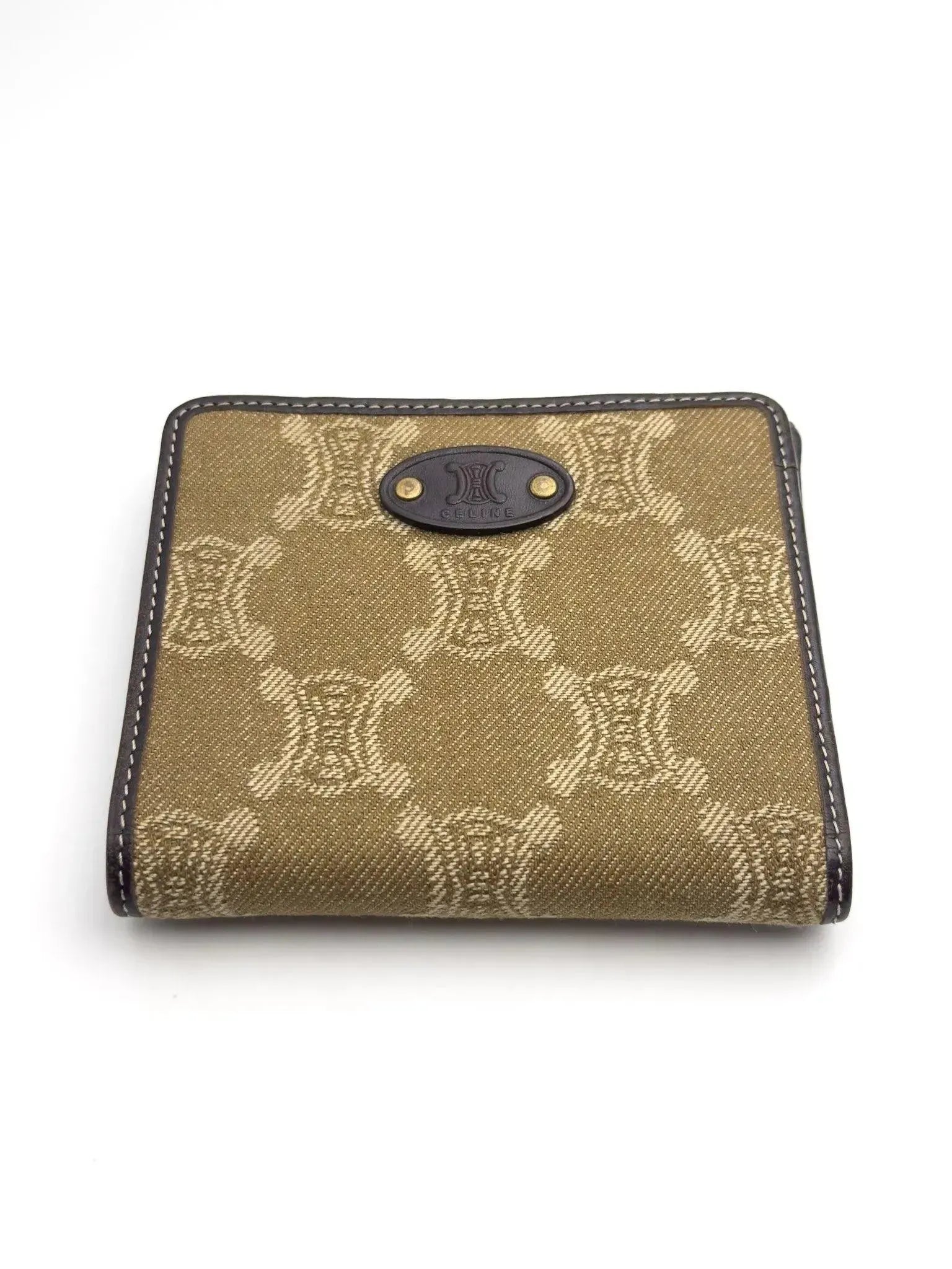 Celine - Portefeuille toile kaki - Atelier Victor