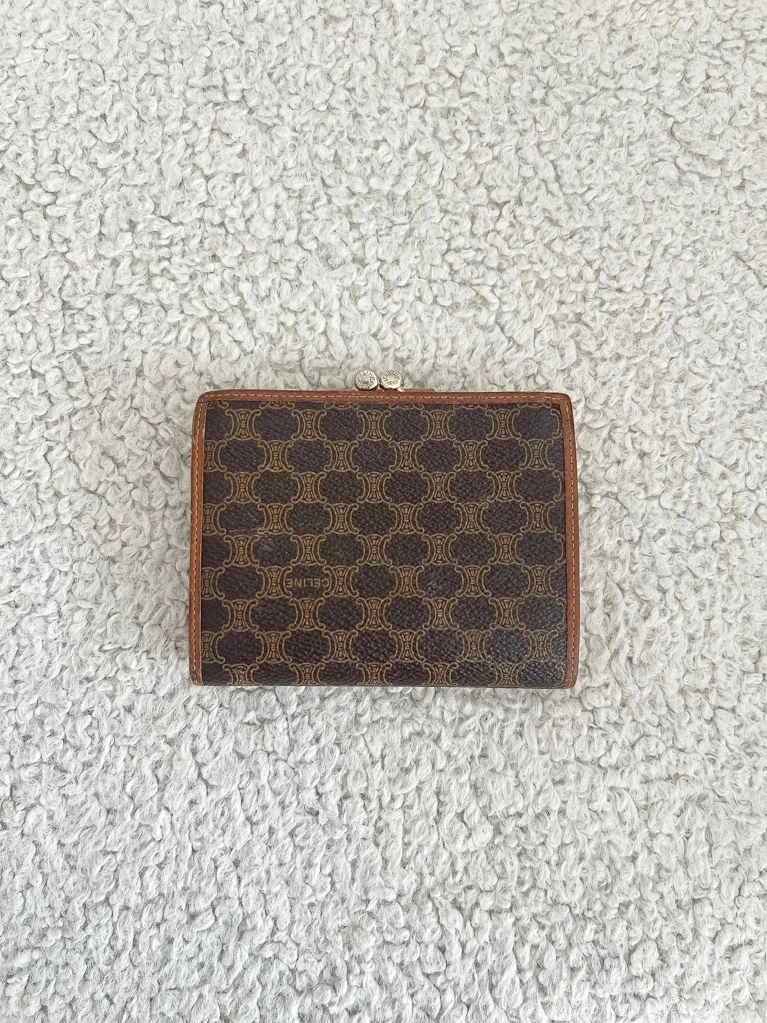 Celine - Portefeuille Triomphe Marron - Atelier Victor - Vintage  Shop