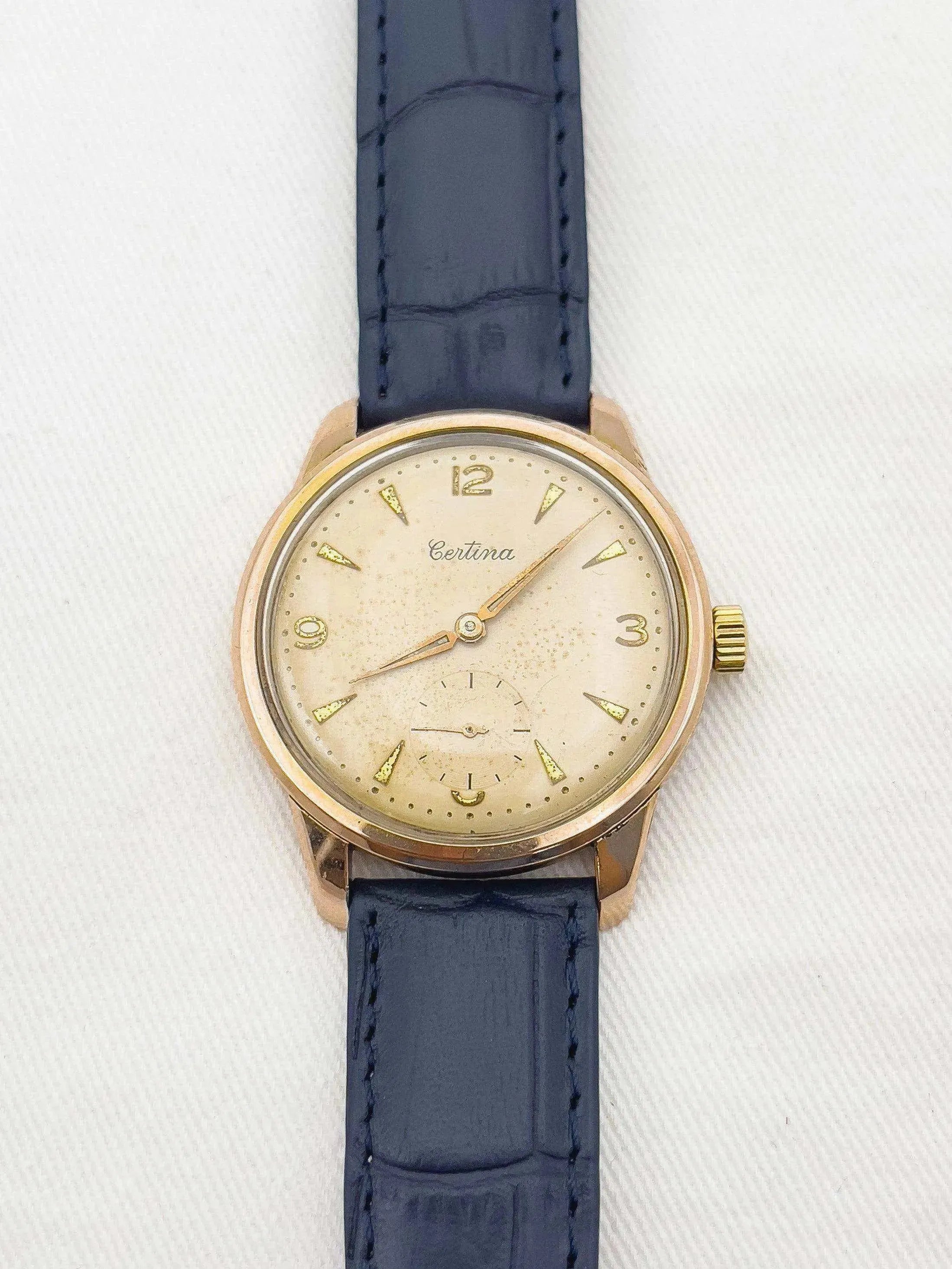 Certina - Calatrava Oversized Plaqué or - 1960s - Atelier Victor Paris - Vintage Watch Shop Dubai