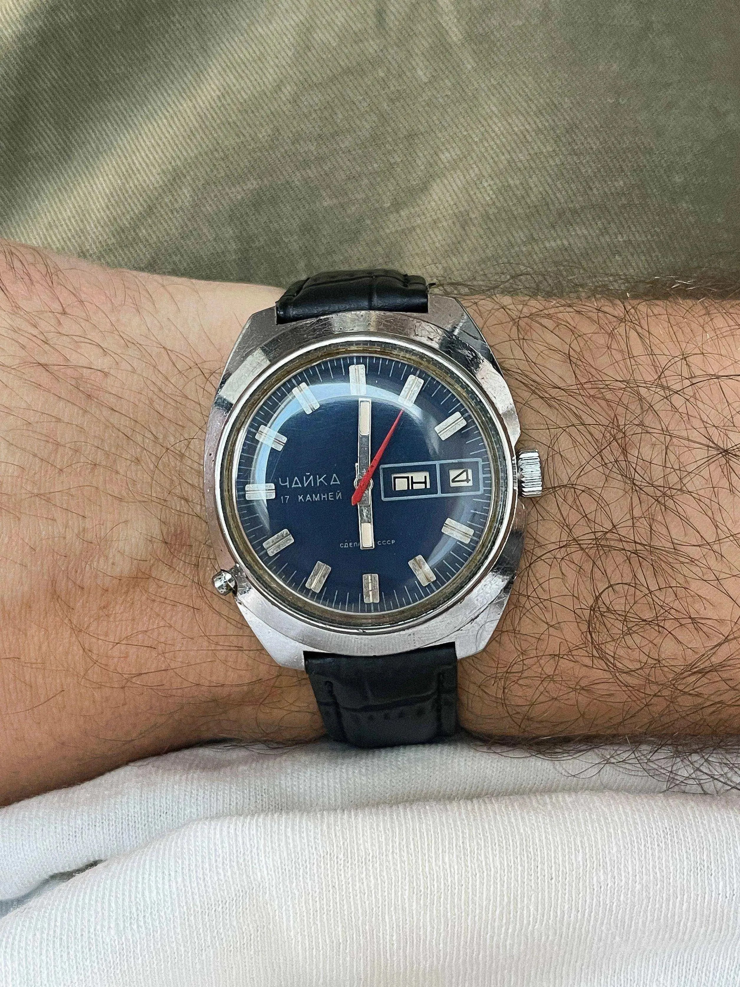 Chaika - Blue Dial - 1980s - Atelier Victor Paris - Vintage Watch Shop Dubai