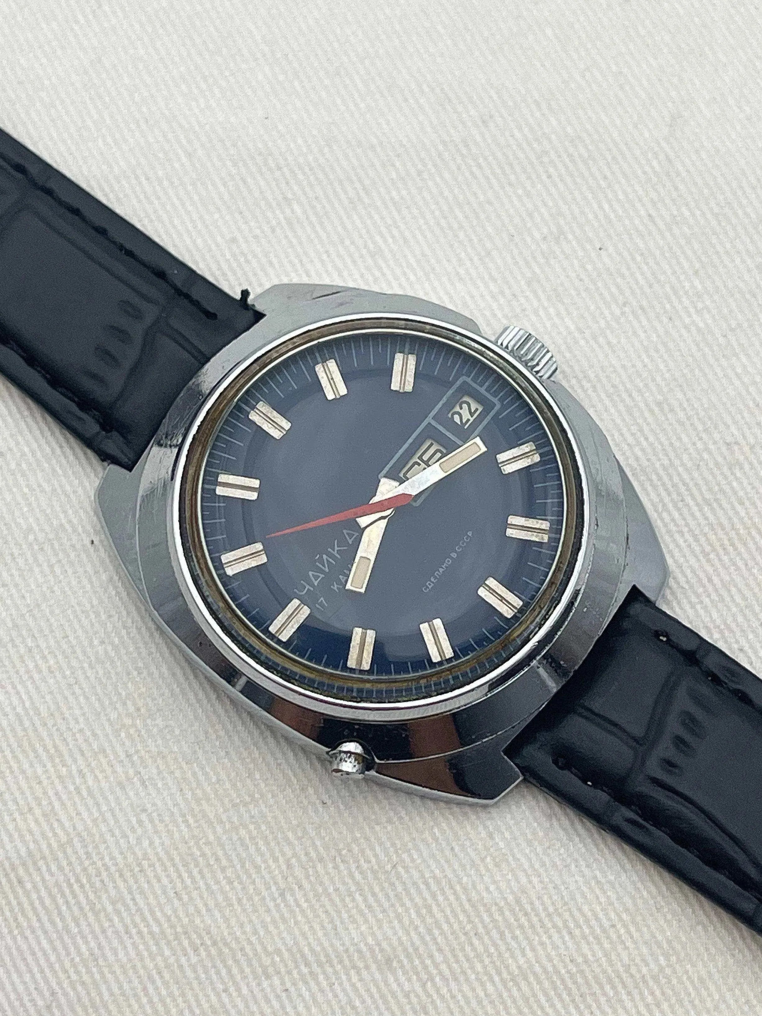 Chaika - Blue Dial - 1980s - Atelier Victor Paris - Vintage Watch Shop Dubai