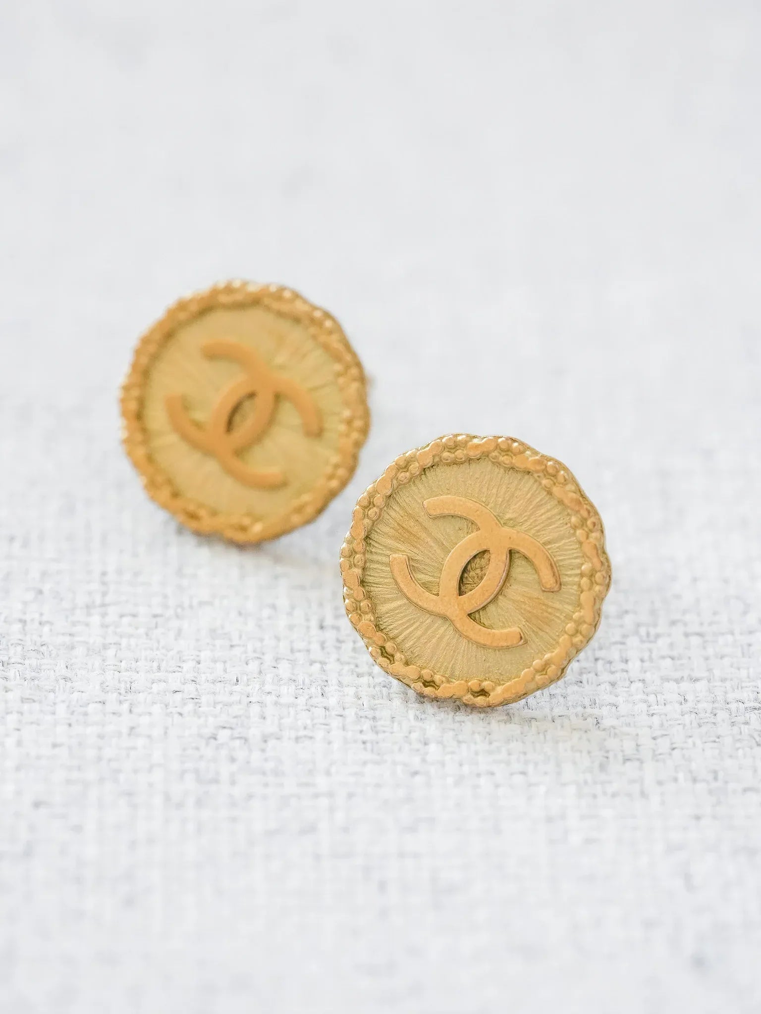 Chanel - Boucles d'oreilles vintage Large CC - Atelier Victor