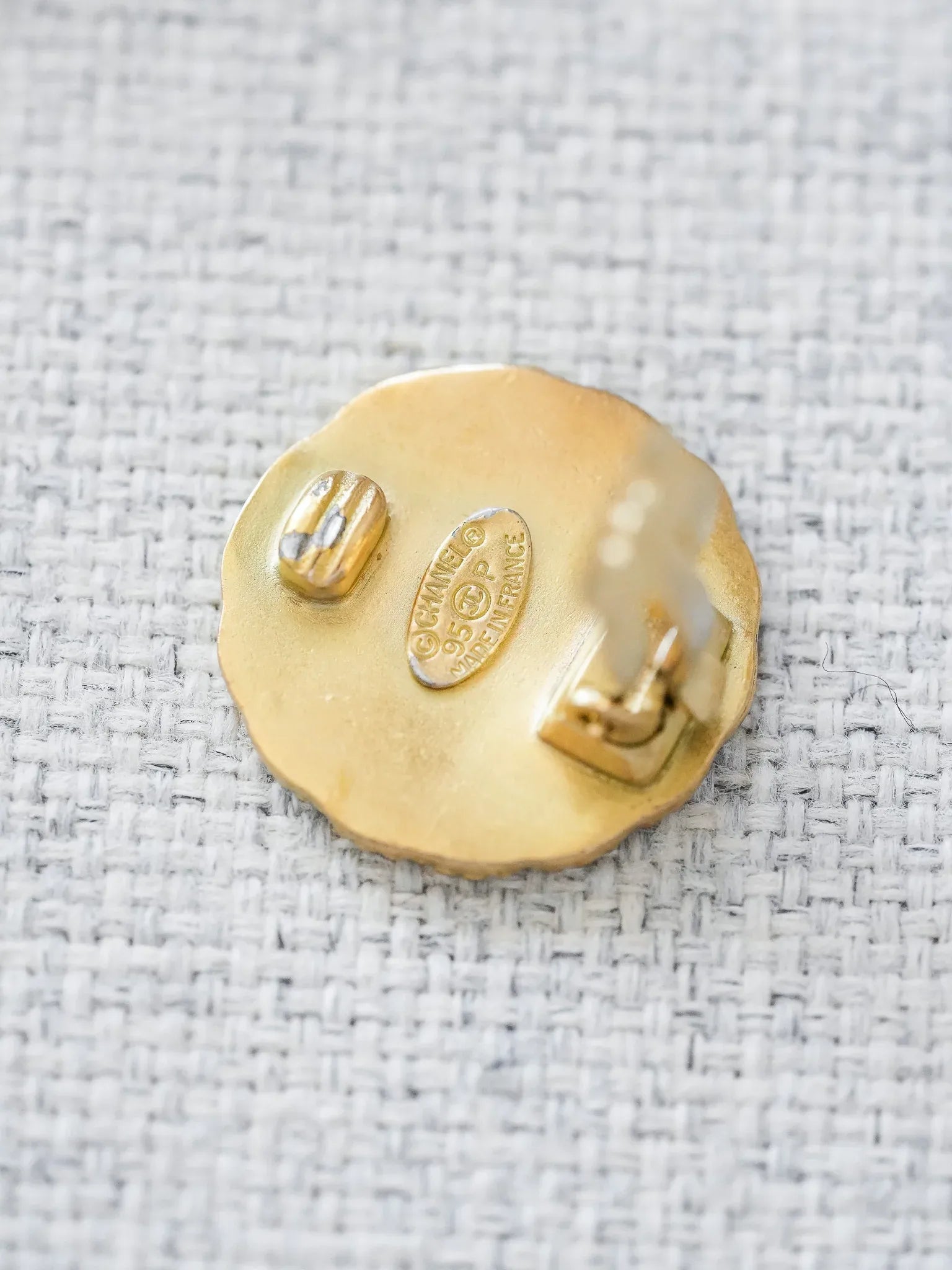 Chanel - Boucles d'oreilles vintage Large CC - Atelier Victor