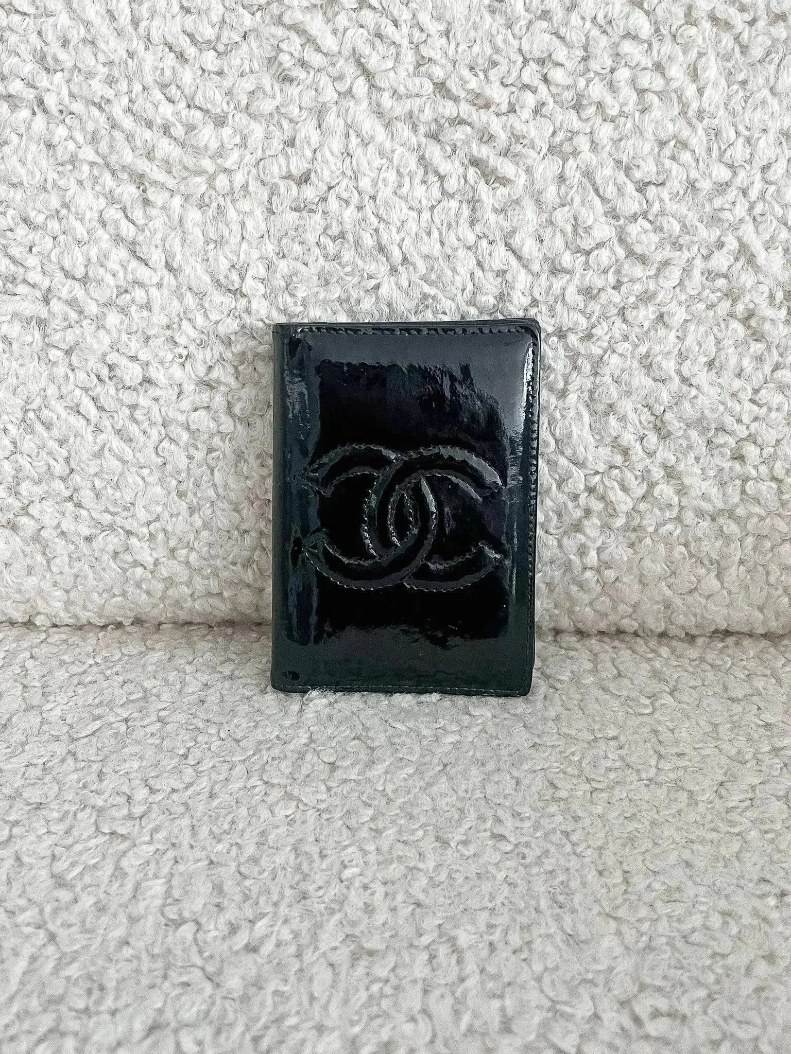 Chanel - Porte-cartes Cuir Verni Noir - Atelier Victor