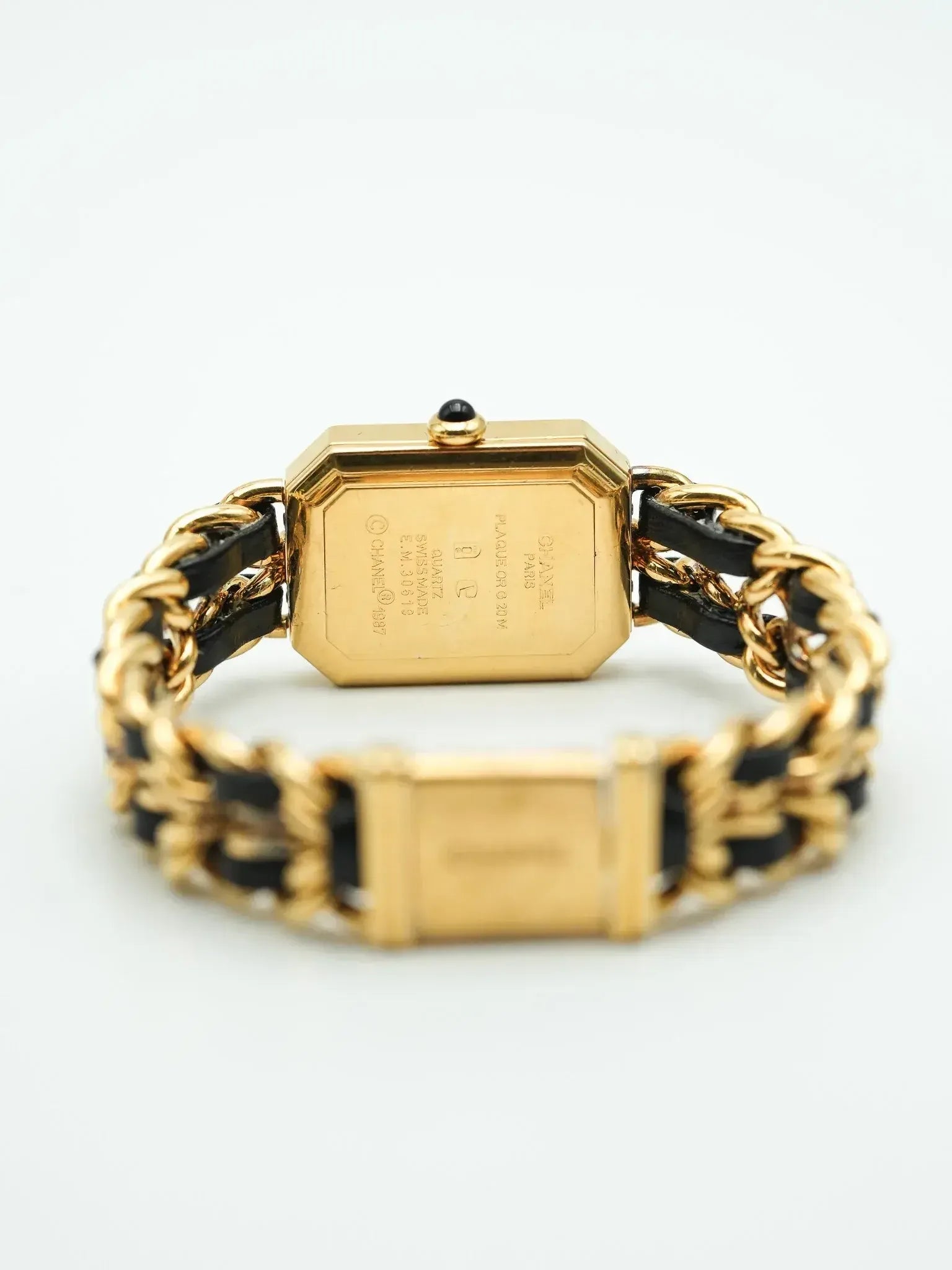 Chanel - First Size M Golden and Leather - 1990s