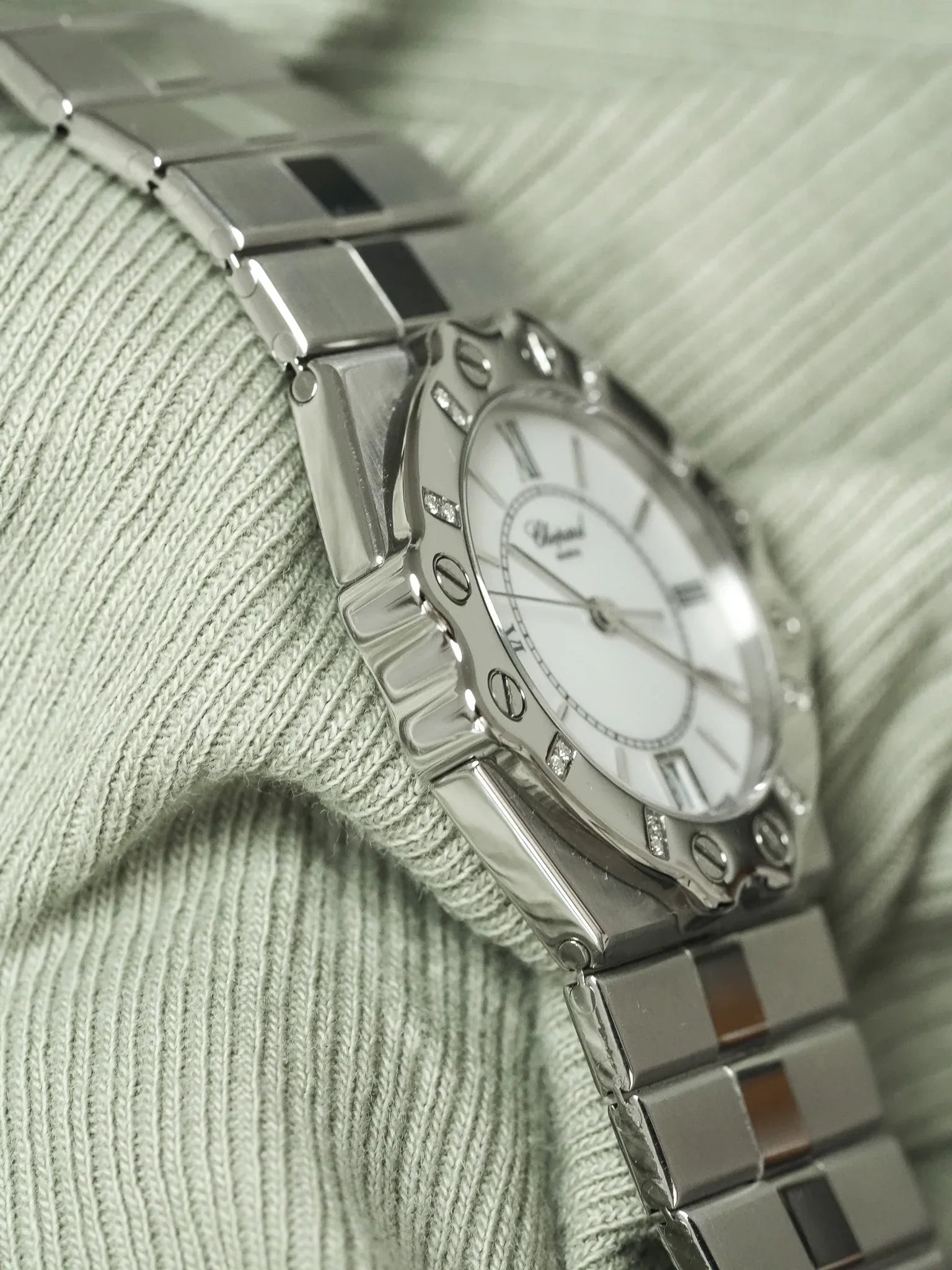 Chopard - St Moritz 8023 LUC Acier Diamants 32mm - 1990s - Atelier Victor