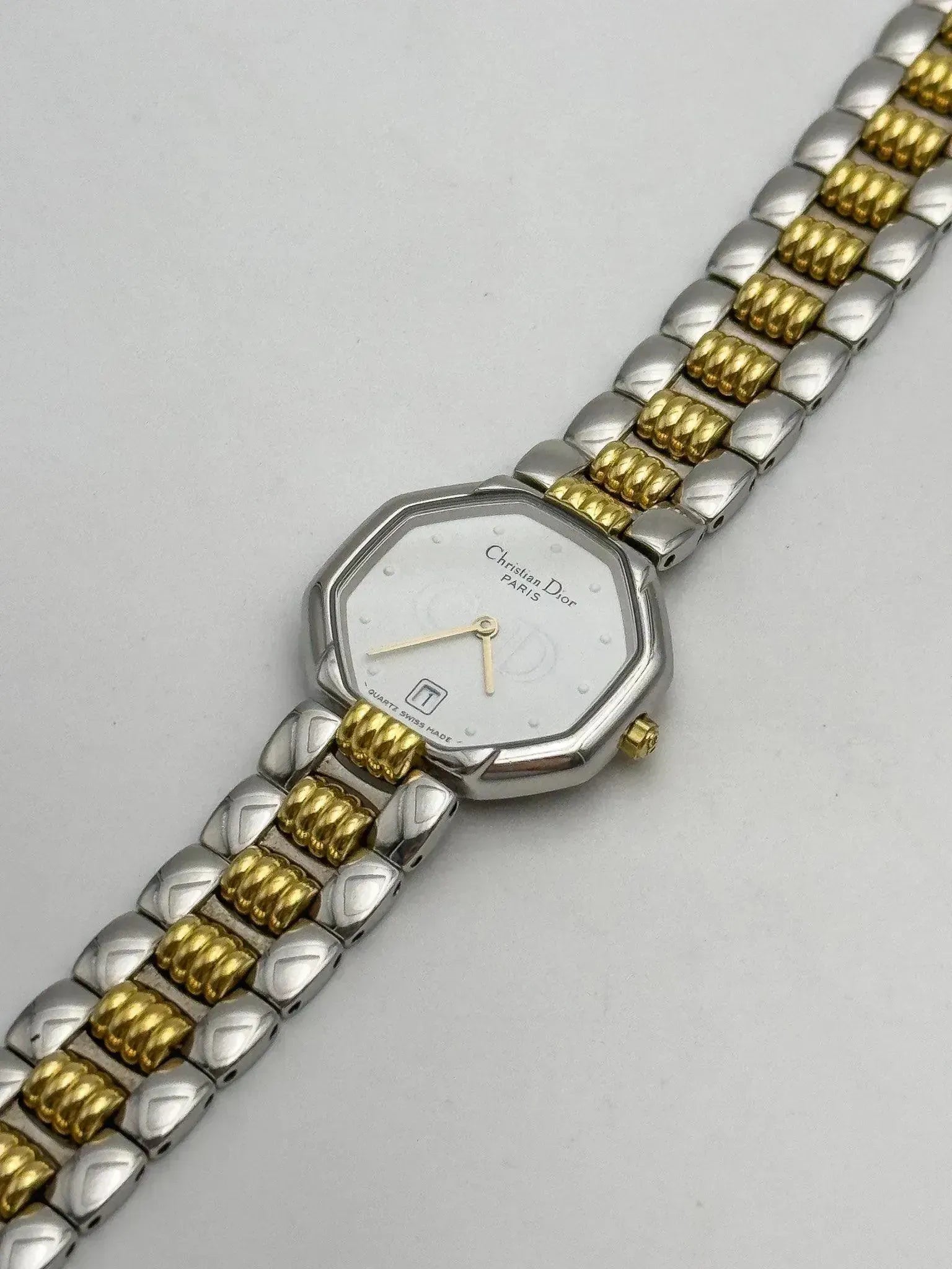 Christian Dior Paris - Octogonal Acier Or - 1990s - Atelier Victor