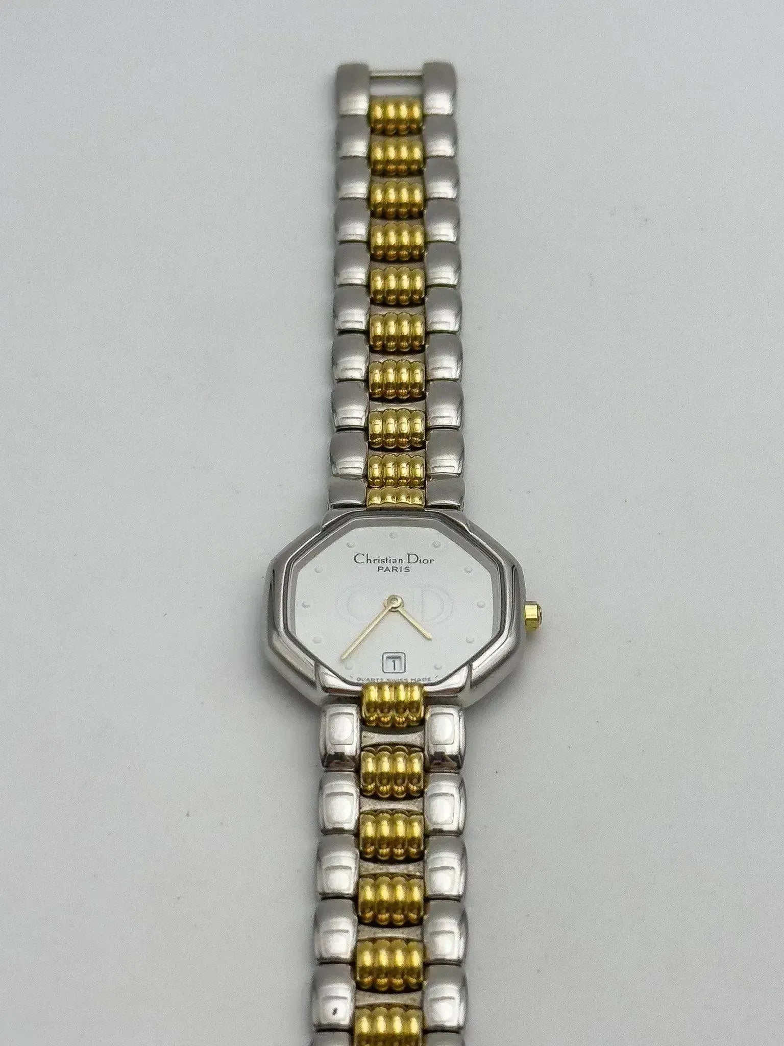 Christian Dior Paris - Octogonal Acier Or - 1990s - Atelier Victor