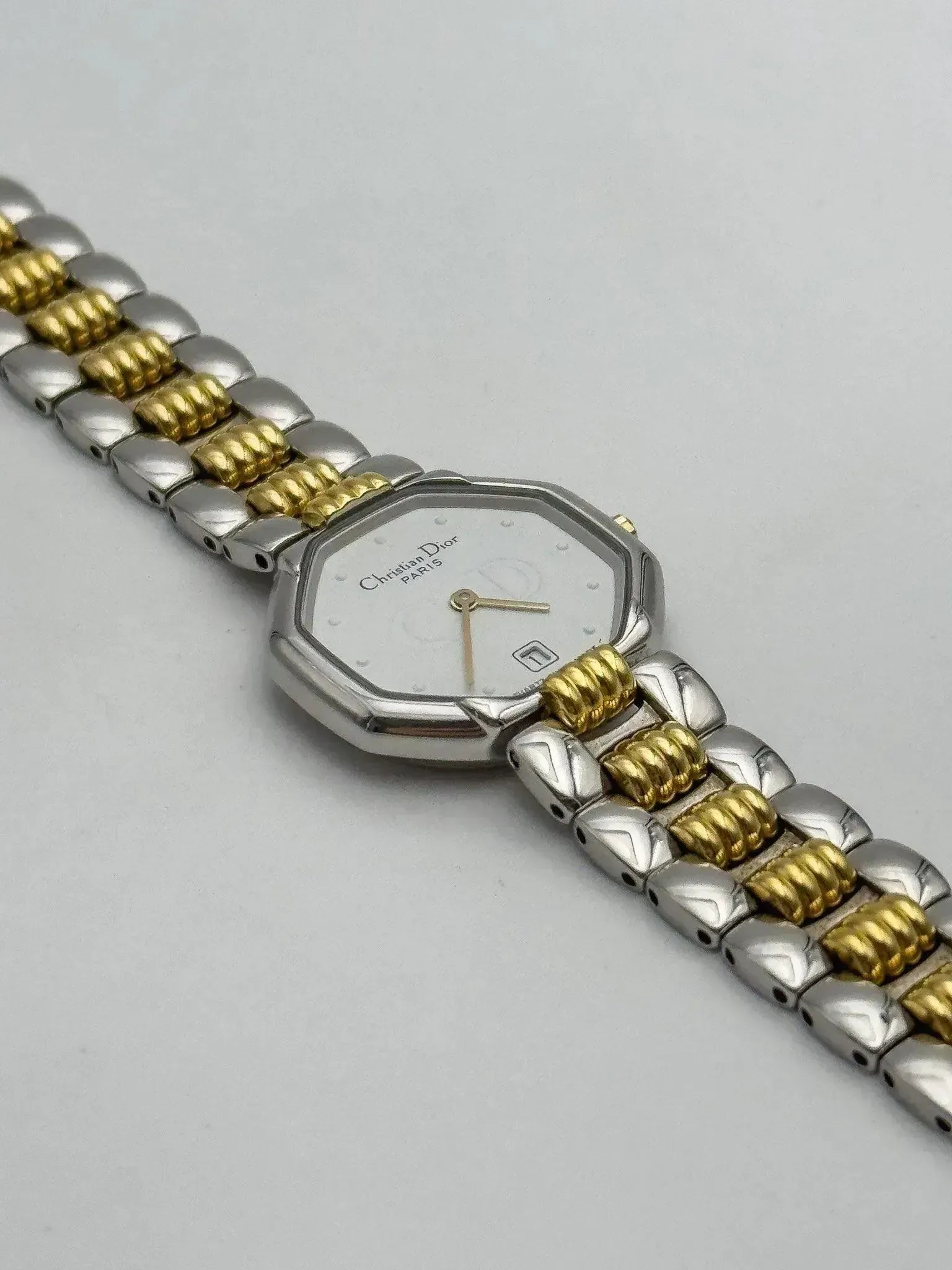 Christian Dior Paris - Octogonal Acier Or - 1990s - Atelier Victor