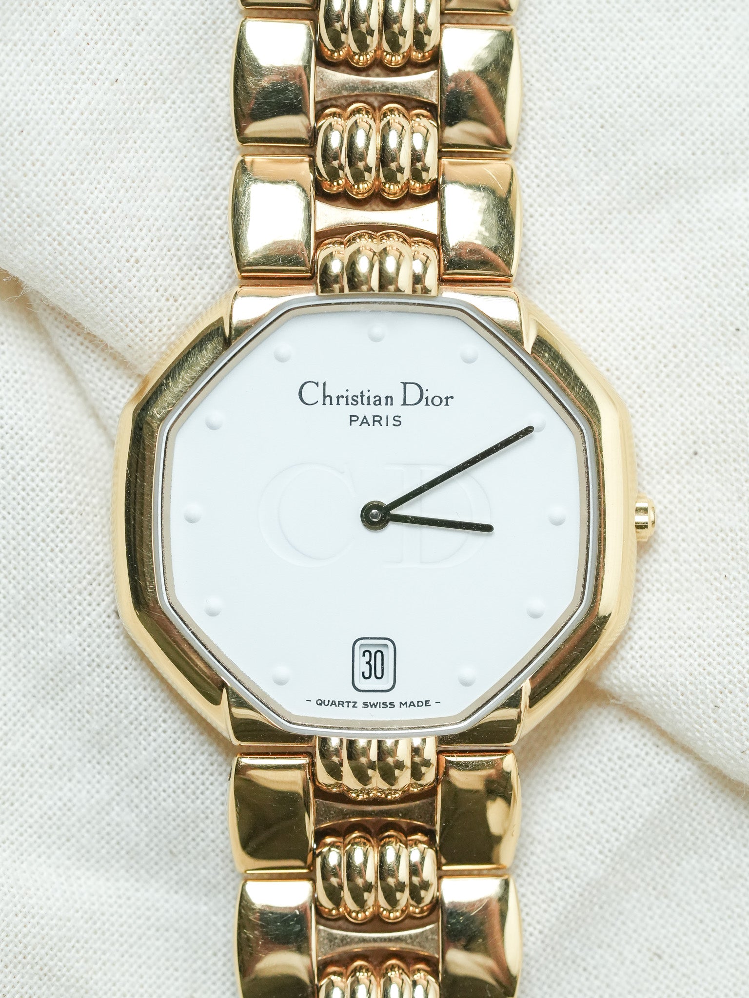 Christian Dior Paris - Octogonal Or 32mm - 1990s - Atelier Victor - Vintage  Shop