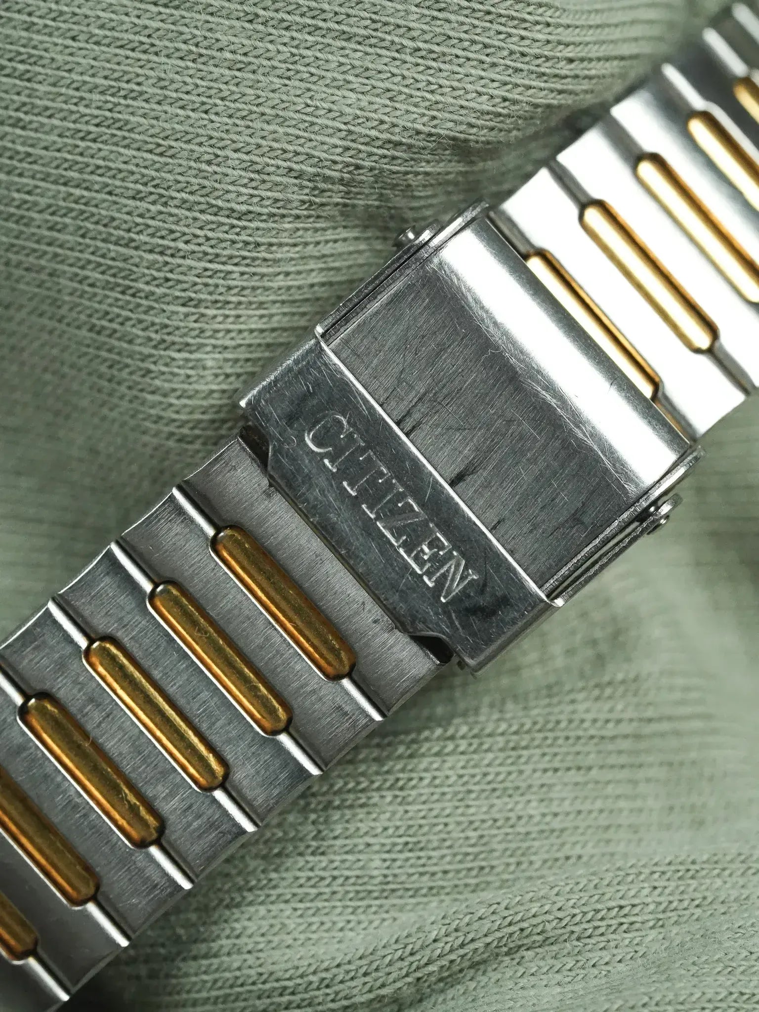 Citizen - Original Steel Gold Steel Bracelet - 1998 - Atelier Victor