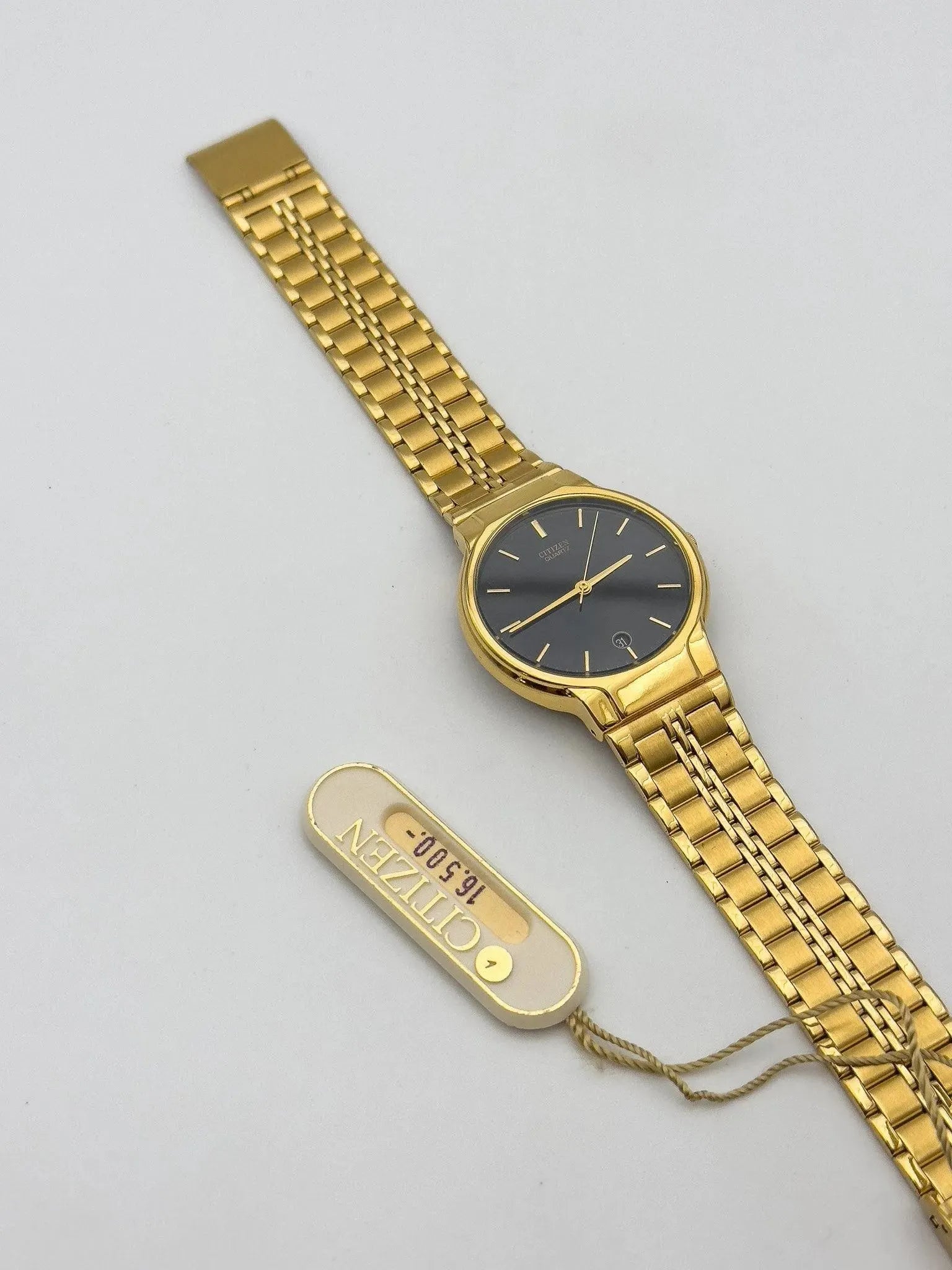 Citizen - Black Dial Full Gold - NOS - 1991 - Atelier Victor Paris - Vintage Watch Shop Dubai