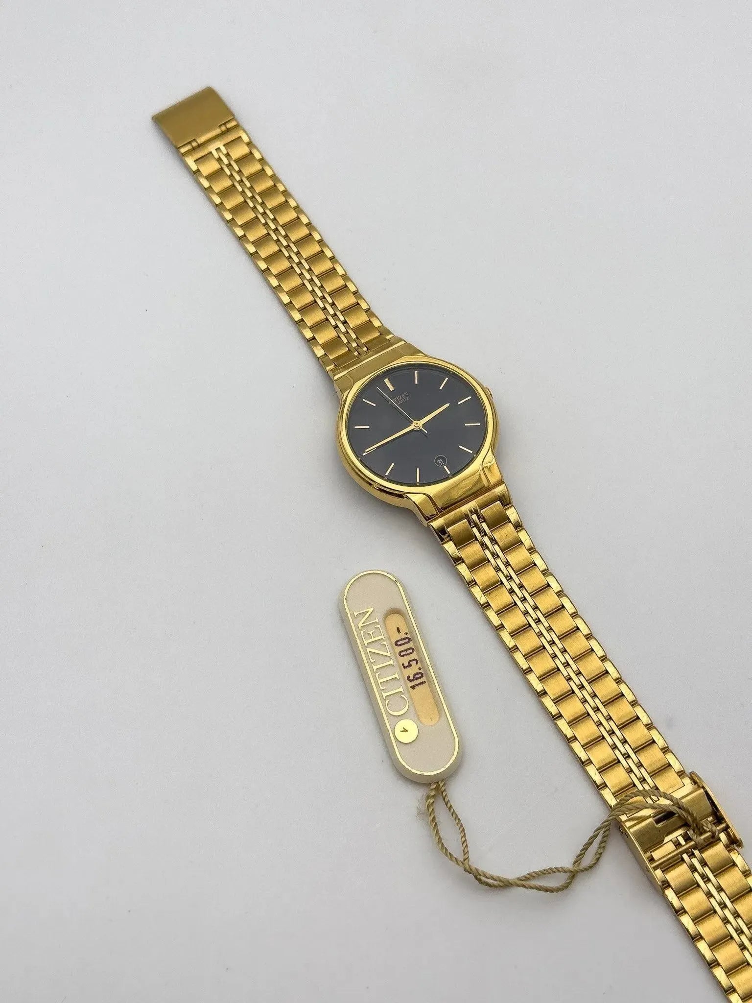 Citizen - Black Dial Full Gold - NOS - 1991 - Atelier Victor Paris - Vintage Watch Shop Dubai