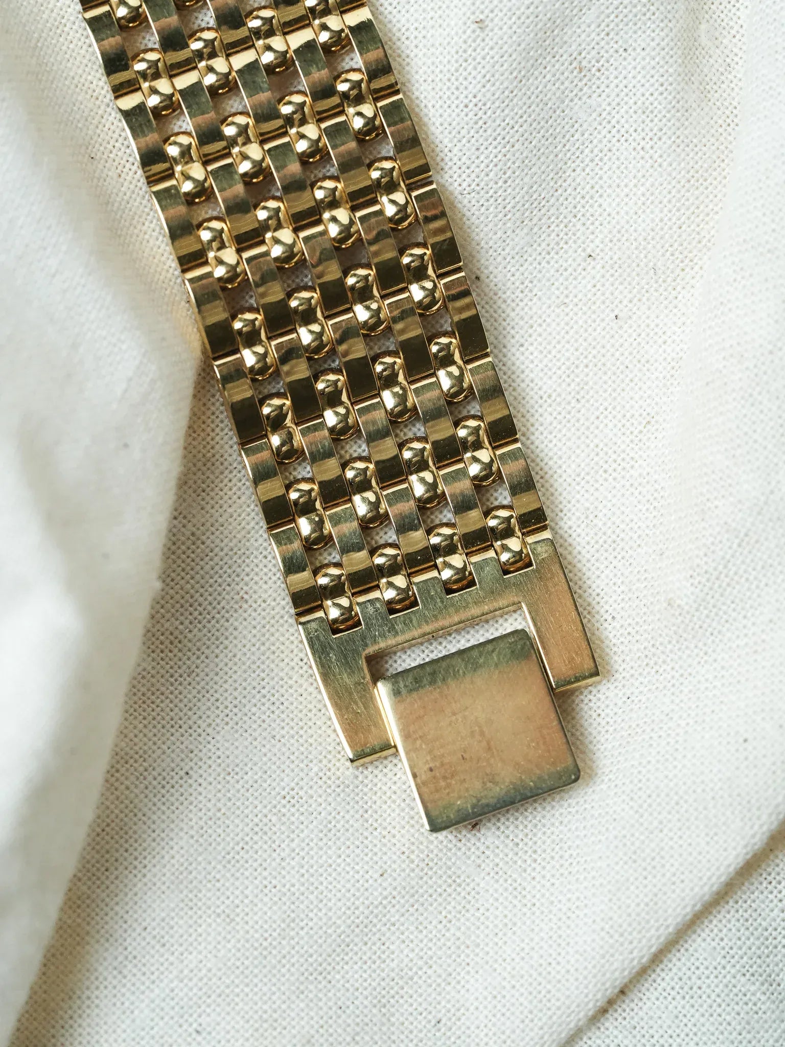 Citizen - Bracelet Maille Or Cadran nacre date - 1997 - Atelier Victor