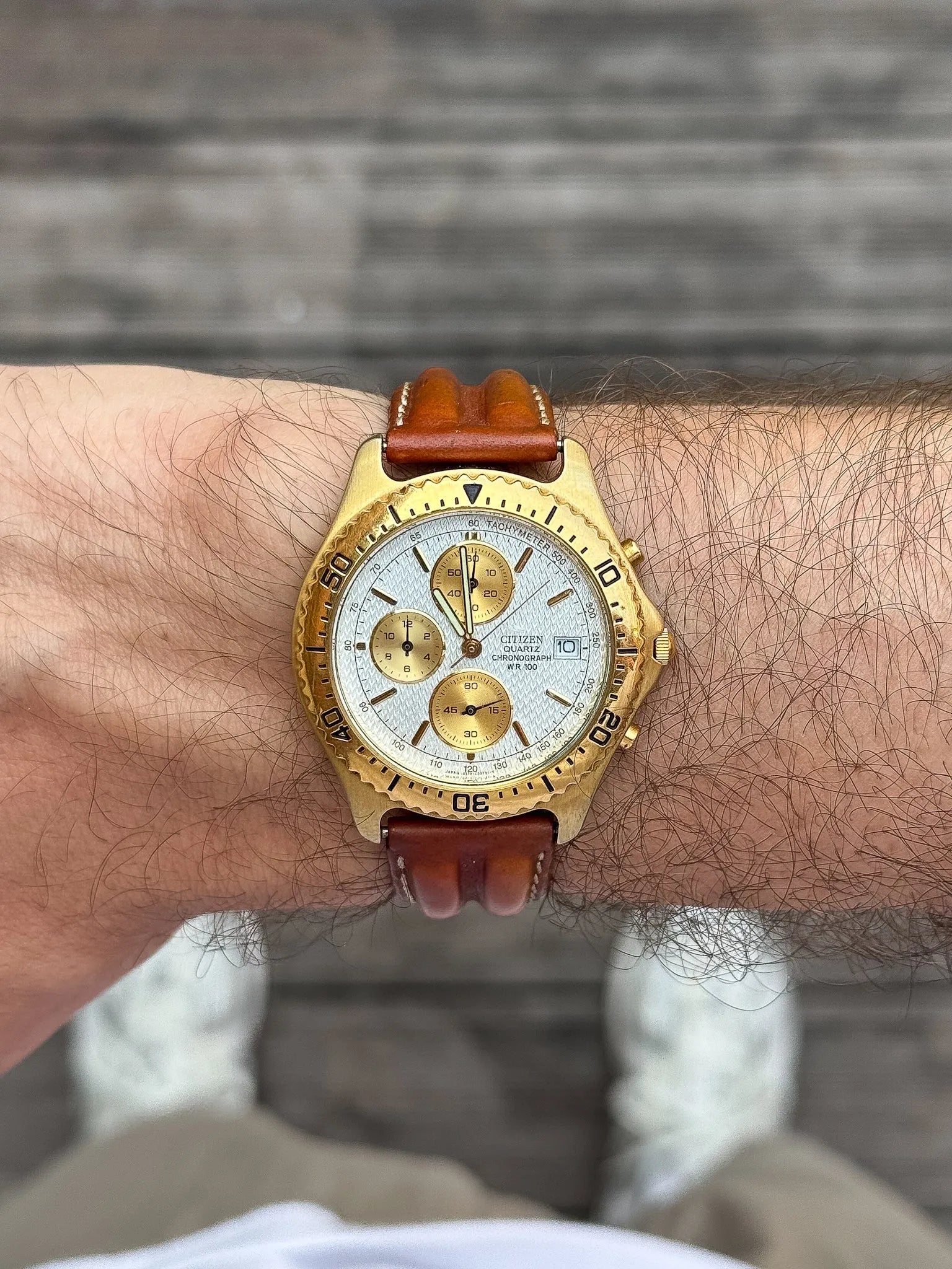 Citizen - Chronographe Date Or Tapisserie - 1997 - Atelier Victor - Vintage  Shop